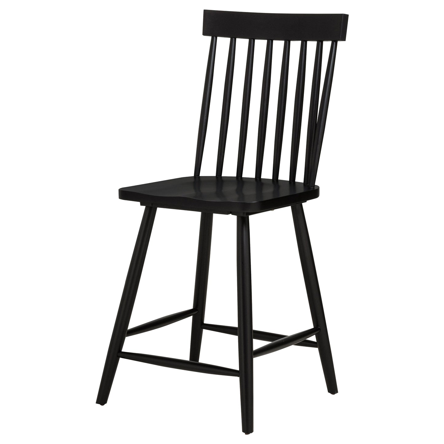 Chaise de salle à manger hauteur comptoir Andrews Windsor noire