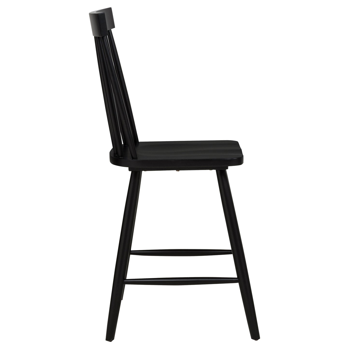 Chaise de salle à manger hauteur comptoir Andrews Windsor noire