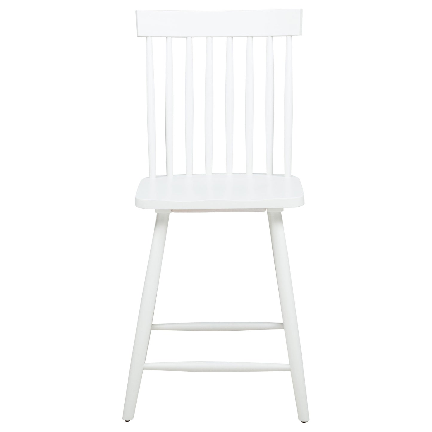 Chaise de salle à manger hauteur comptoir Andrews Windsor blanche