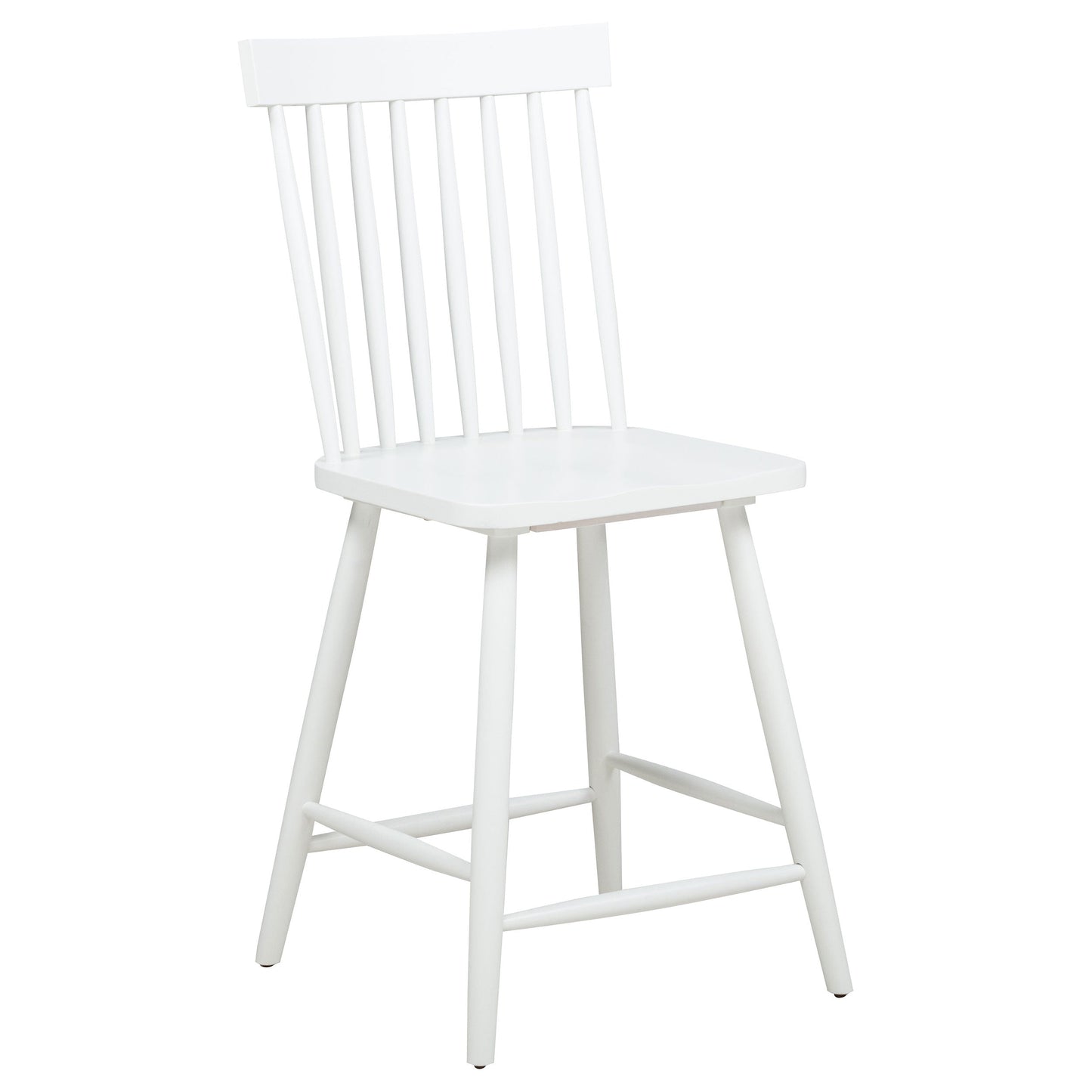 Chaise de salle à manger hauteur comptoir Andrews Windsor blanche