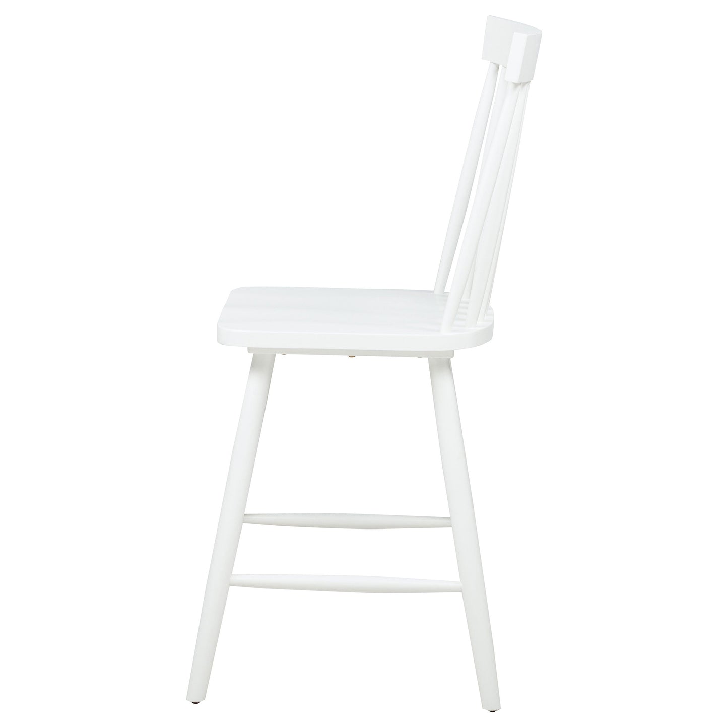 Chaise de salle à manger hauteur comptoir Andrews Windsor blanche