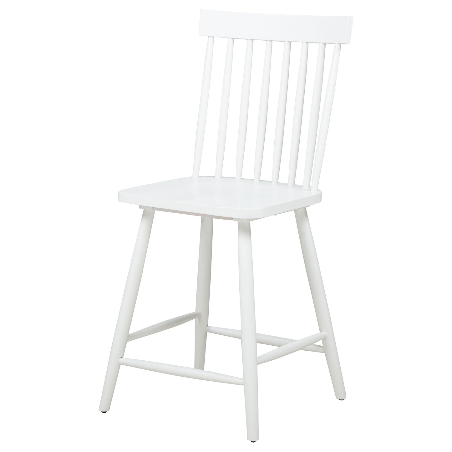 Chaise de salle à manger hauteur comptoir Andrews Windsor blanche