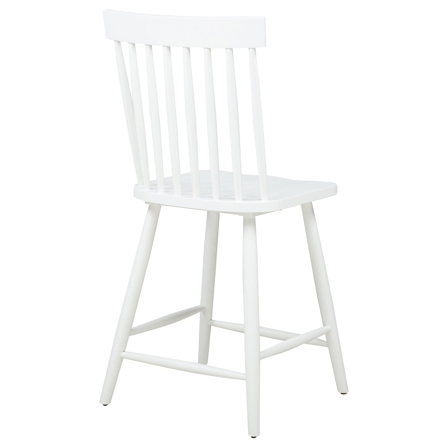 Chaise de salle à manger hauteur comptoir Andrews Windsor blanche