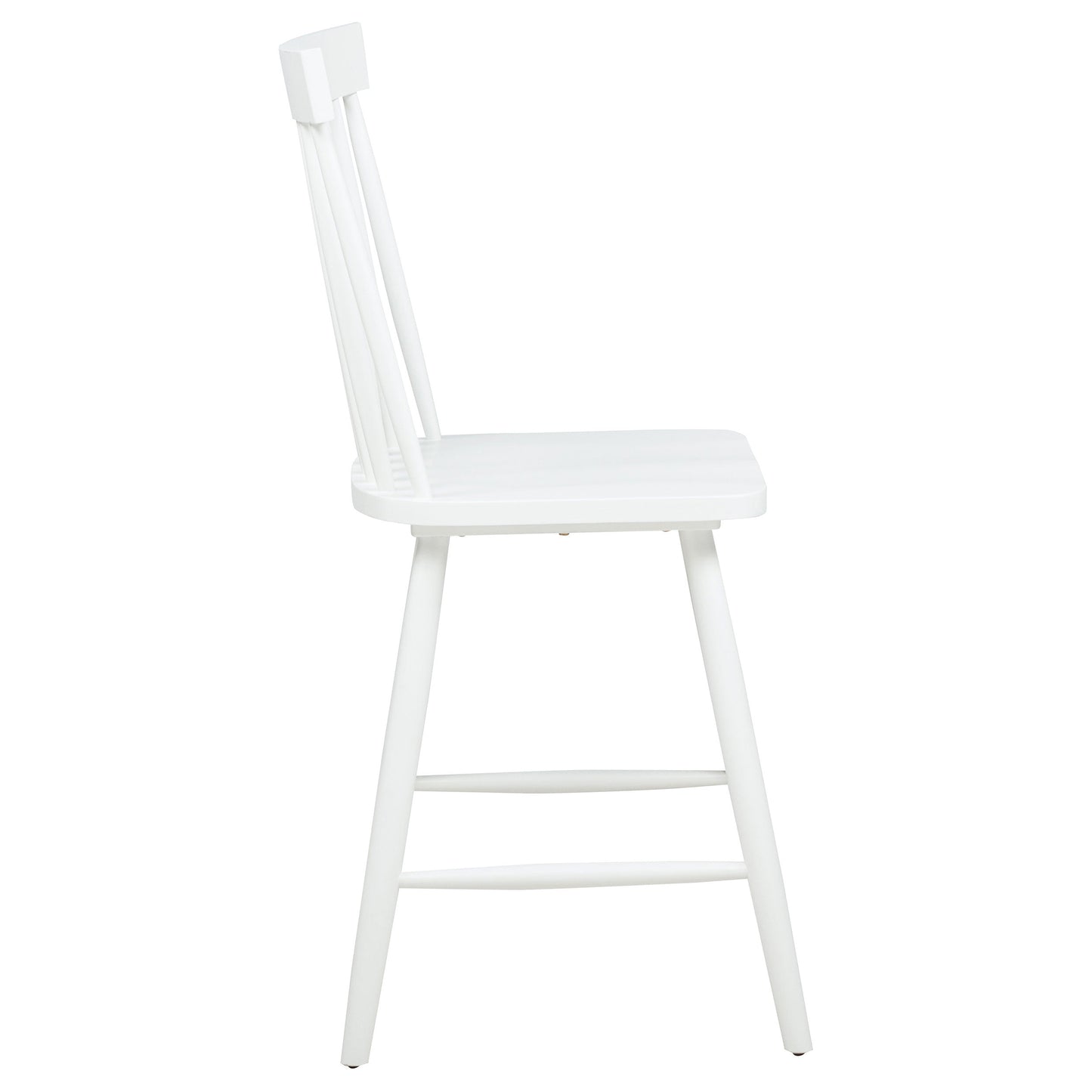 Chaise de salle à manger hauteur comptoir Andrews Windsor blanche
