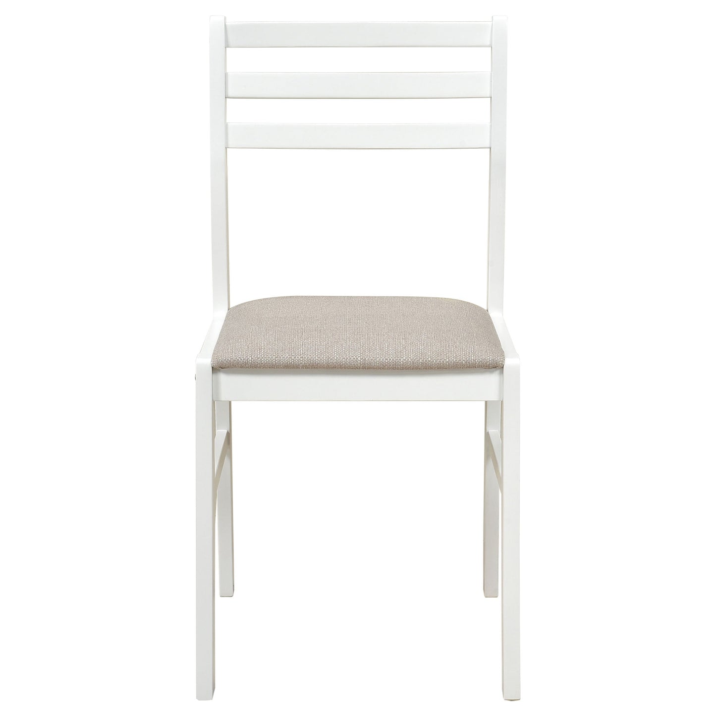 Ensemble de table à manger ronde à abattants Bucknell, 3 pièces, blanc