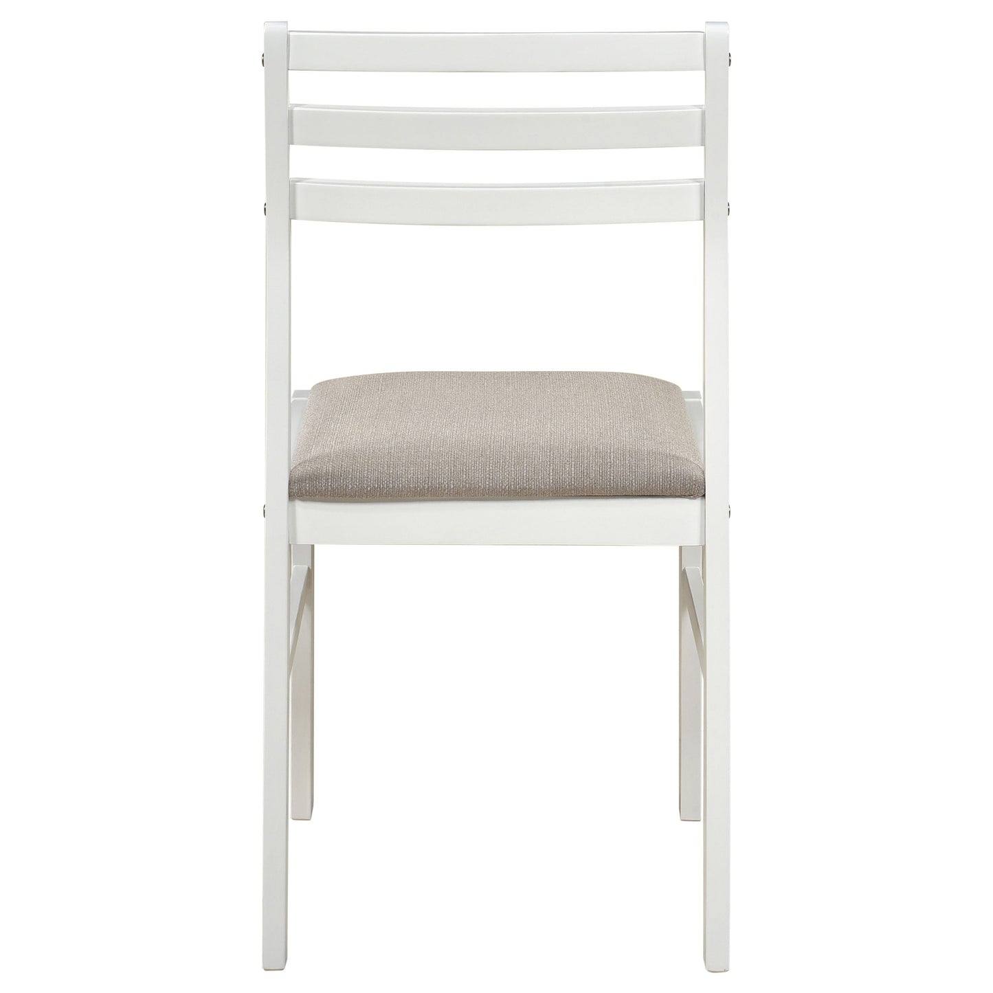 Ensemble de table à manger ronde à abattants Bucknell, 3 pièces, blanc