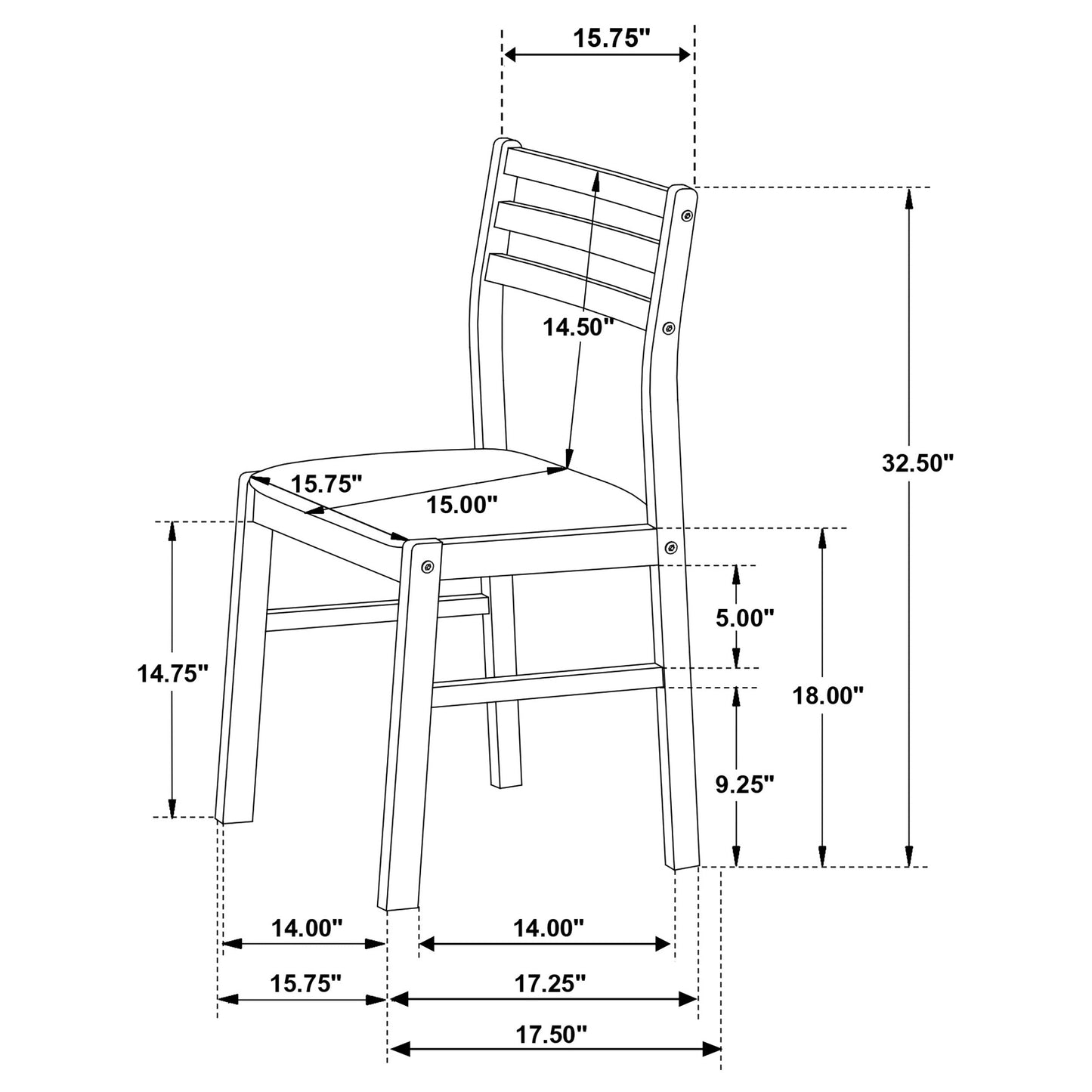Ensemble de table à manger ronde à abattants Bucknell, 3 pièces, blanc