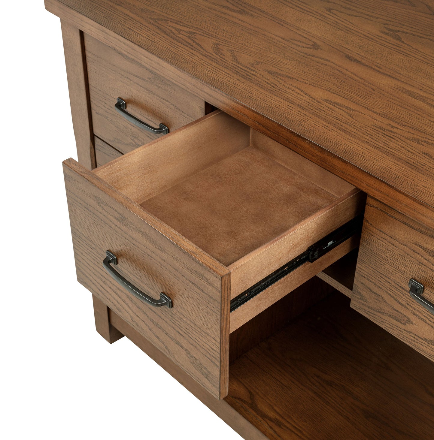 Îlot de cuisine 3 pièces Mayfair avec table extensible en chêne foncé