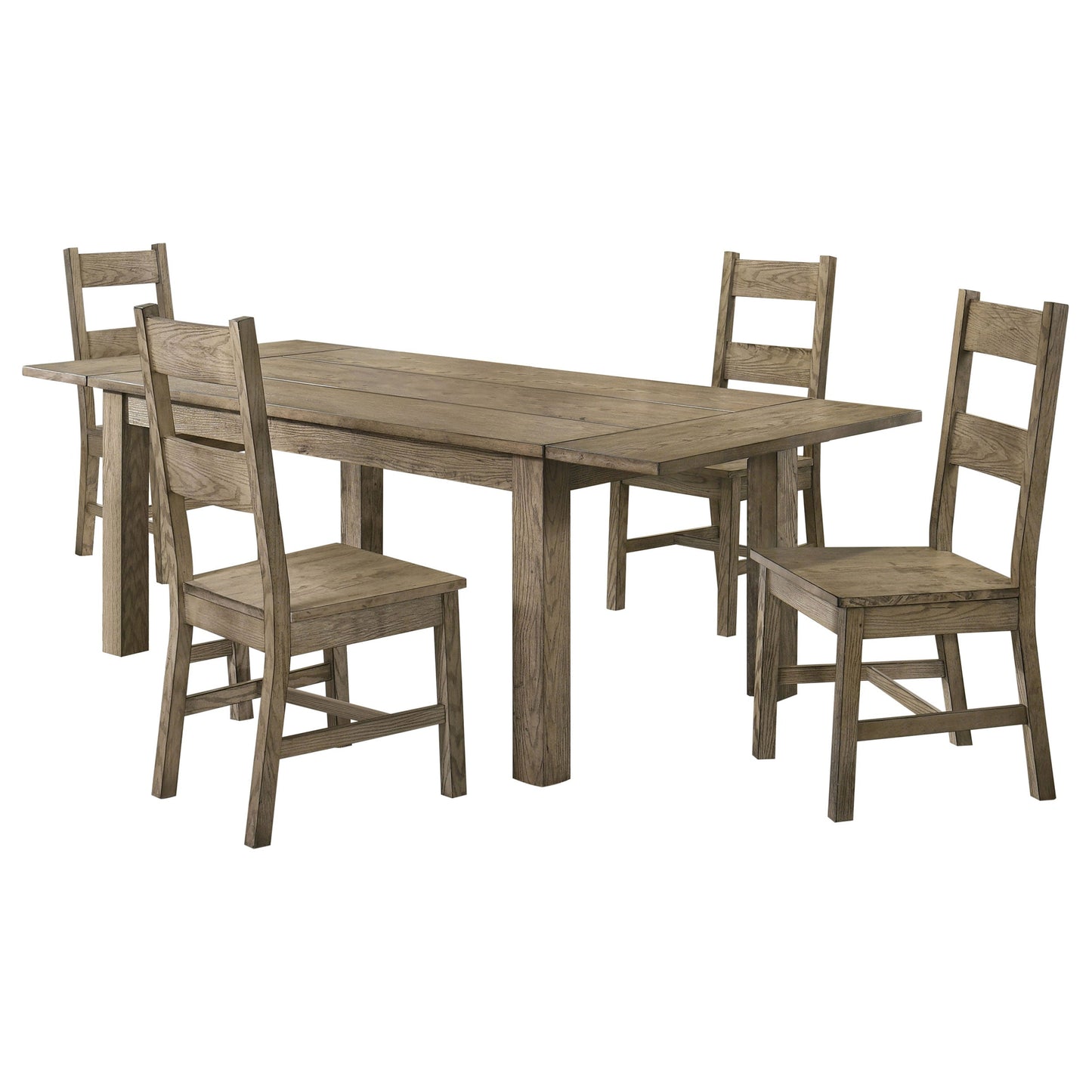 Ensemble de salle à manger avec table extensible Cardova 5 pièces en chêne vigne