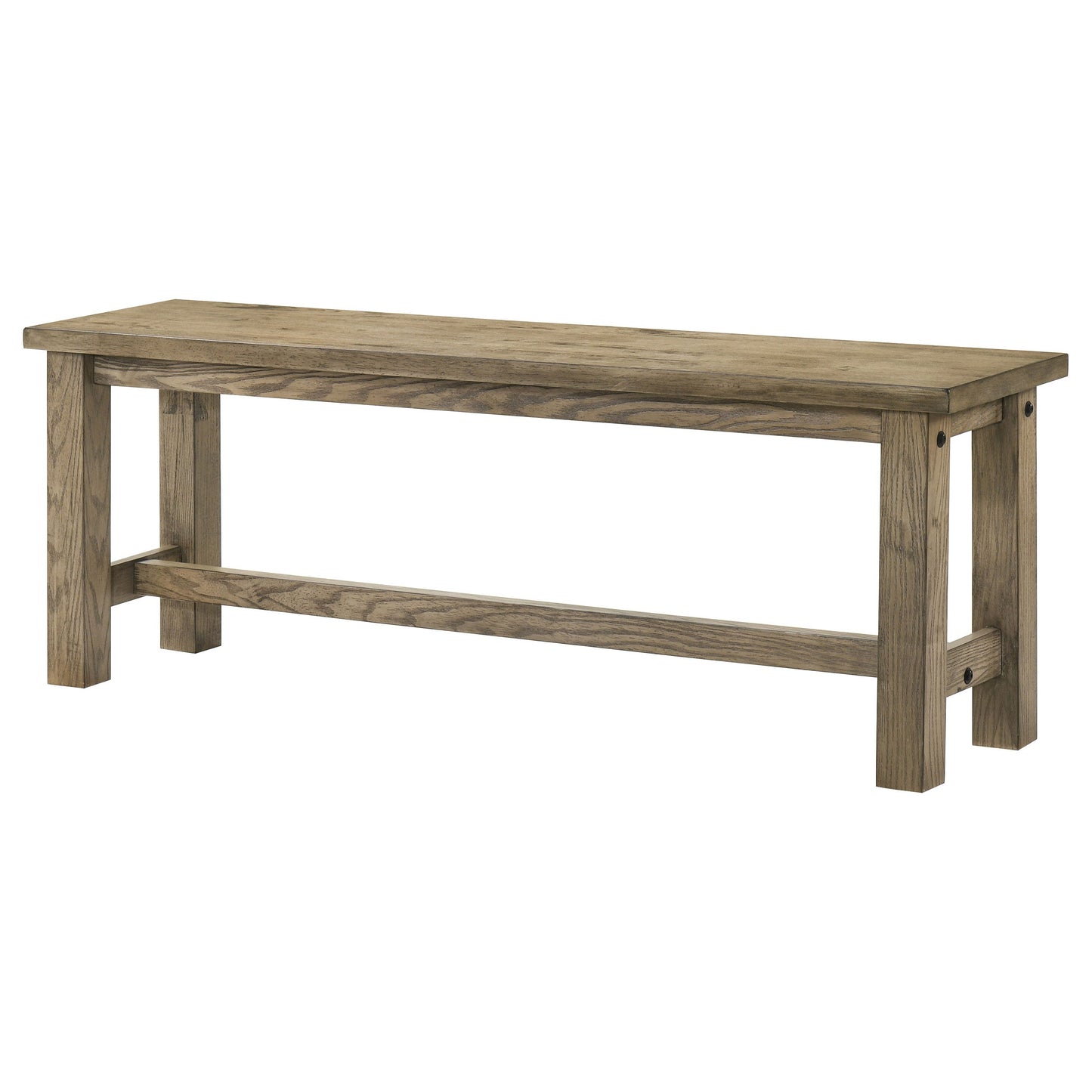 Banc de salle à manger en bois massif Cardova 51 pouces, chêne vigne