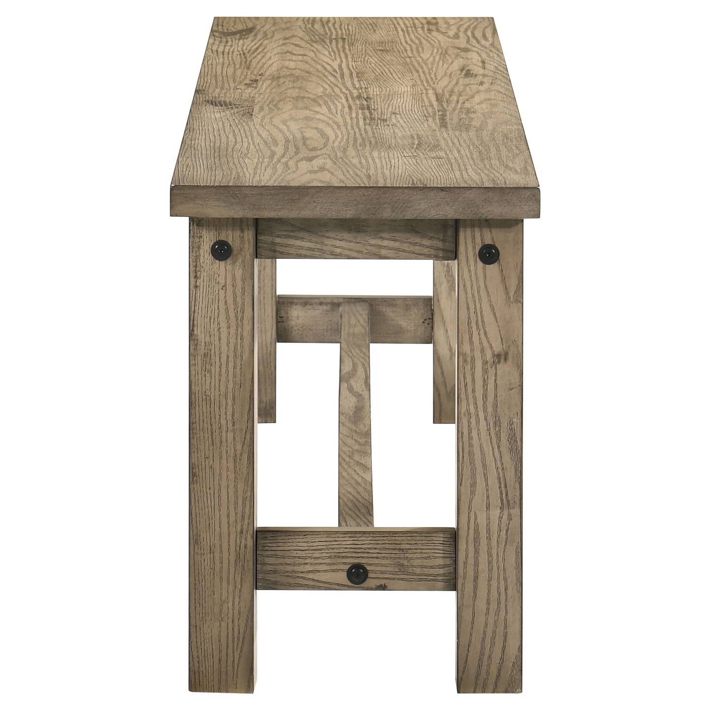 Banc de salle à manger en bois massif Cardova 51 pouces, chêne vigne