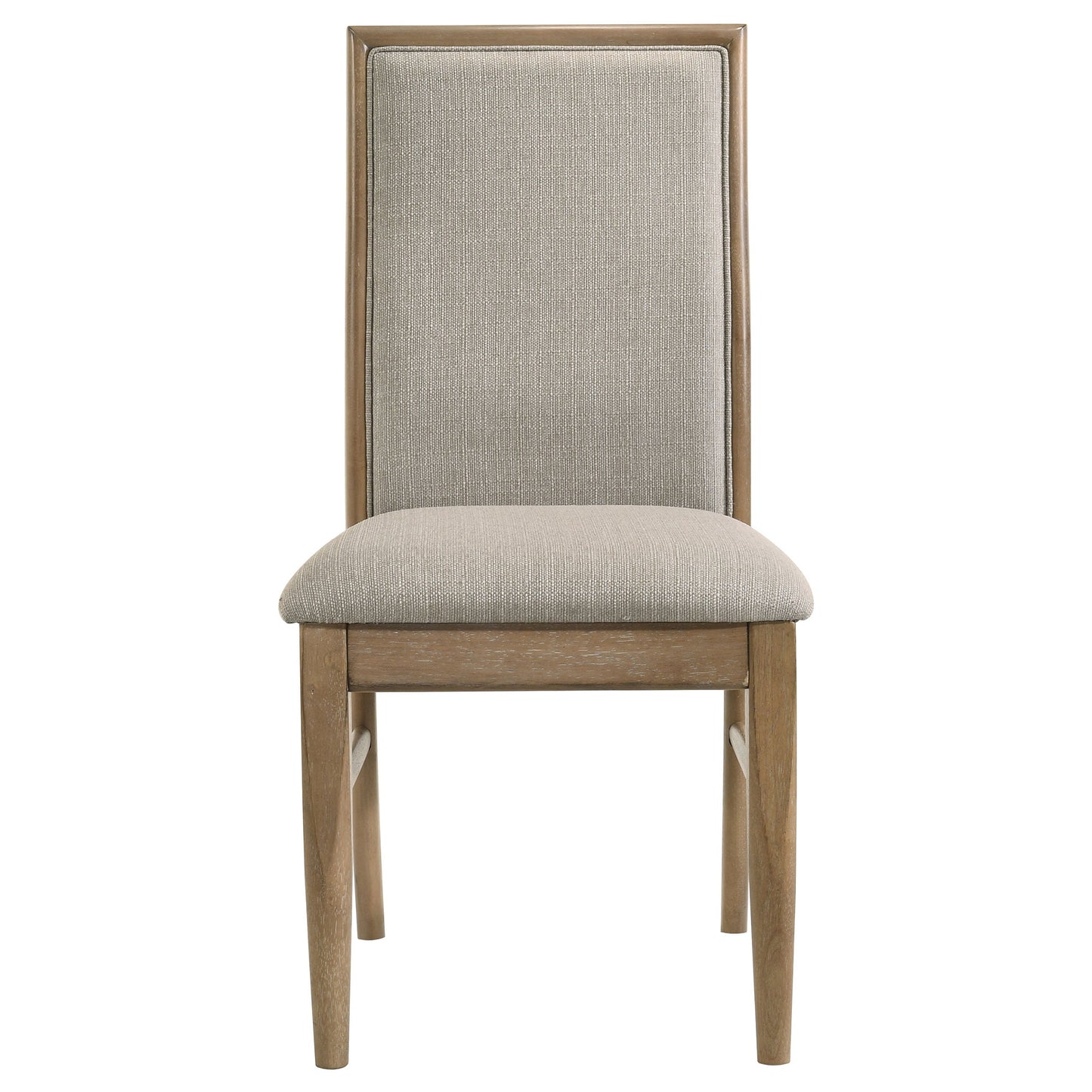 Ensemble de table à manger ronde Adina 5 pièces, marron clair vieilli