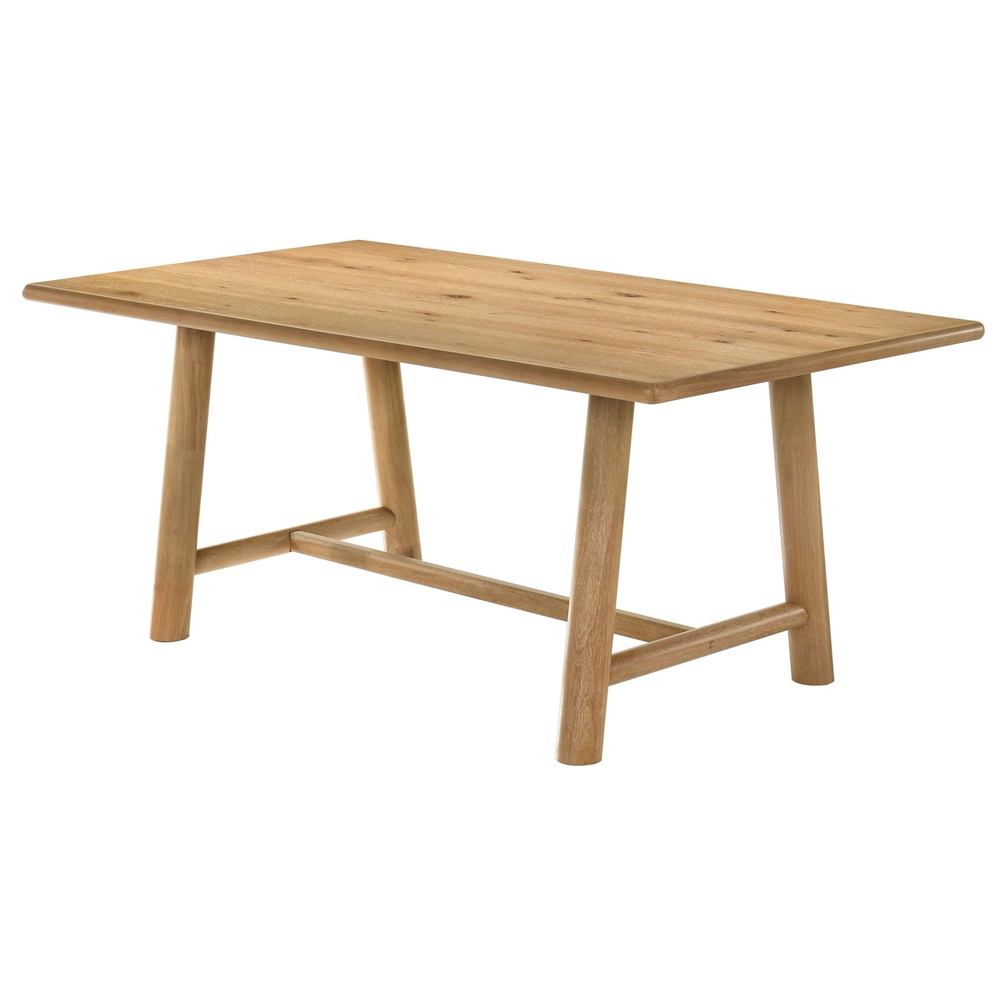 Table de salle à manger rectangulaire Duncan 71 pouces en bois de chêne délavé