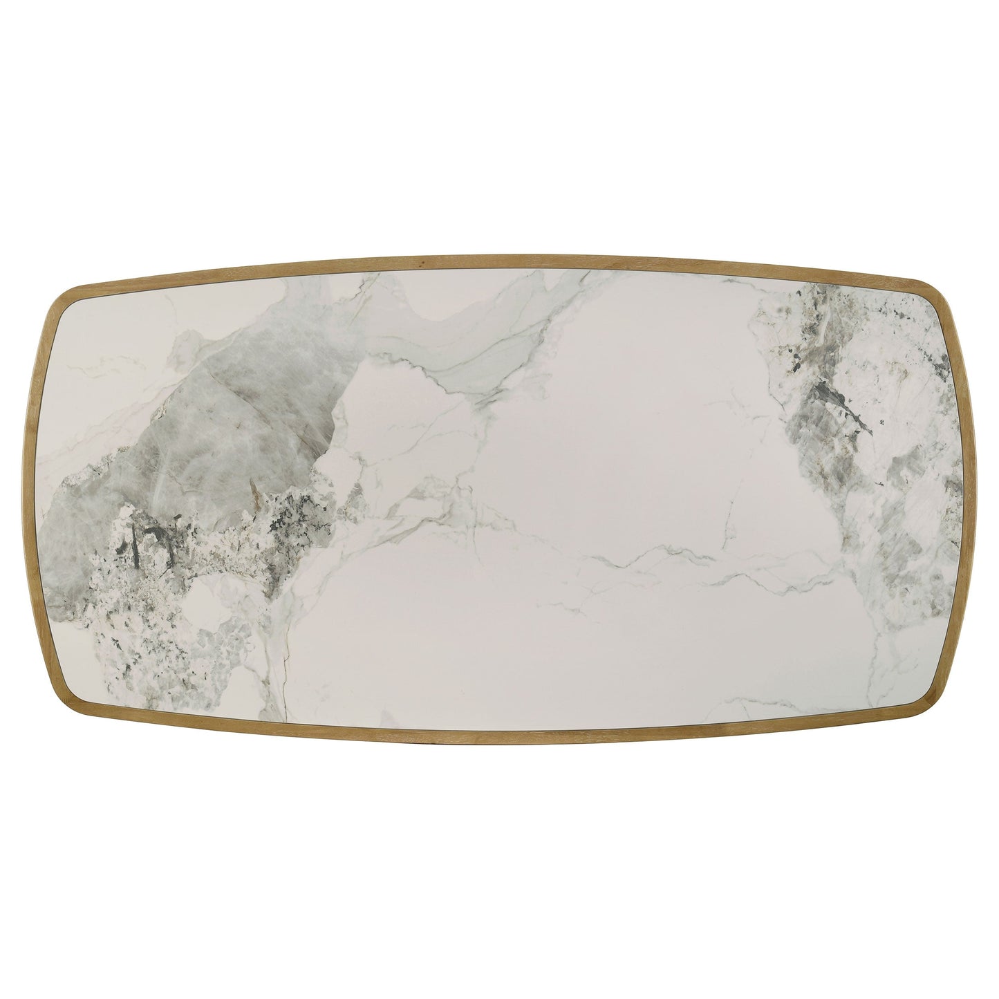 Table à manger rectangulaire Croyden 73 pouces, finition naturelle patinée