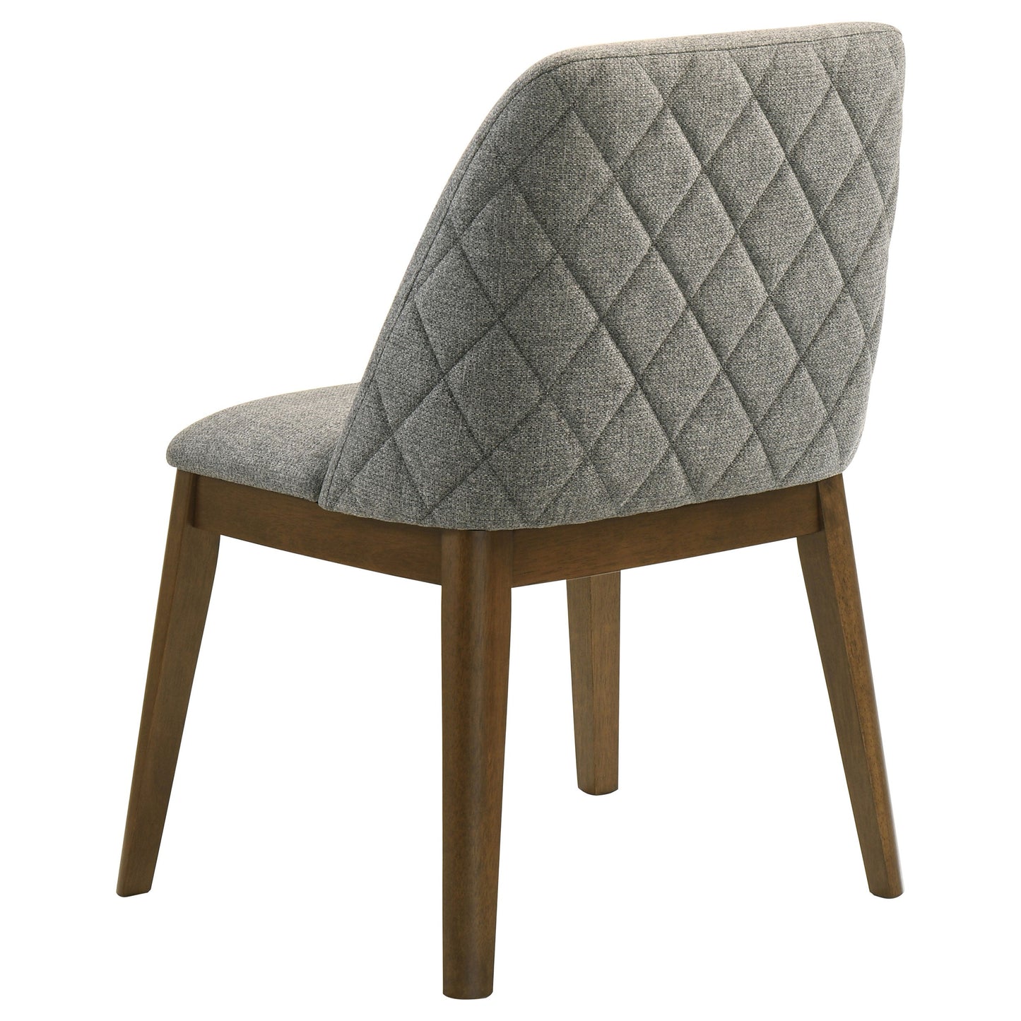 Ensemble de table à manger ronde Franklin 5 pièces gris et chêne foncé