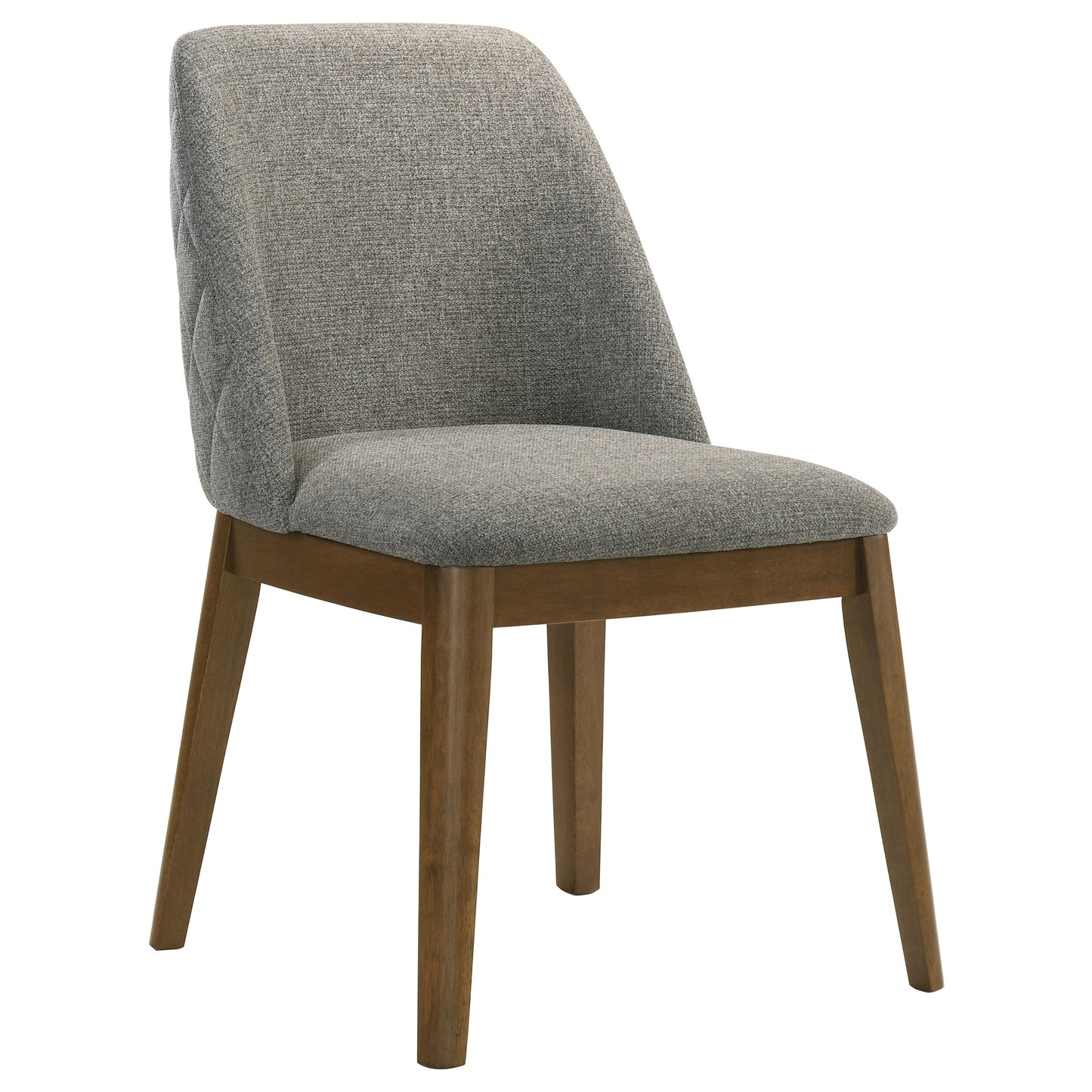 Ensemble de table à manger ronde Franklin 5 pièces gris et chêne foncé