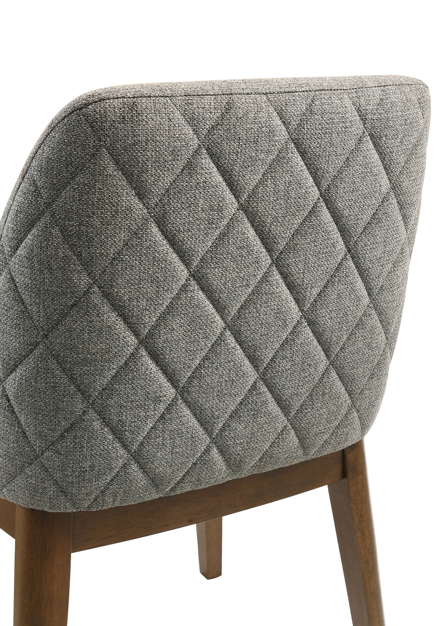 Ensemble de table à manger ronde Franklin 5 pièces gris et chêne foncé
