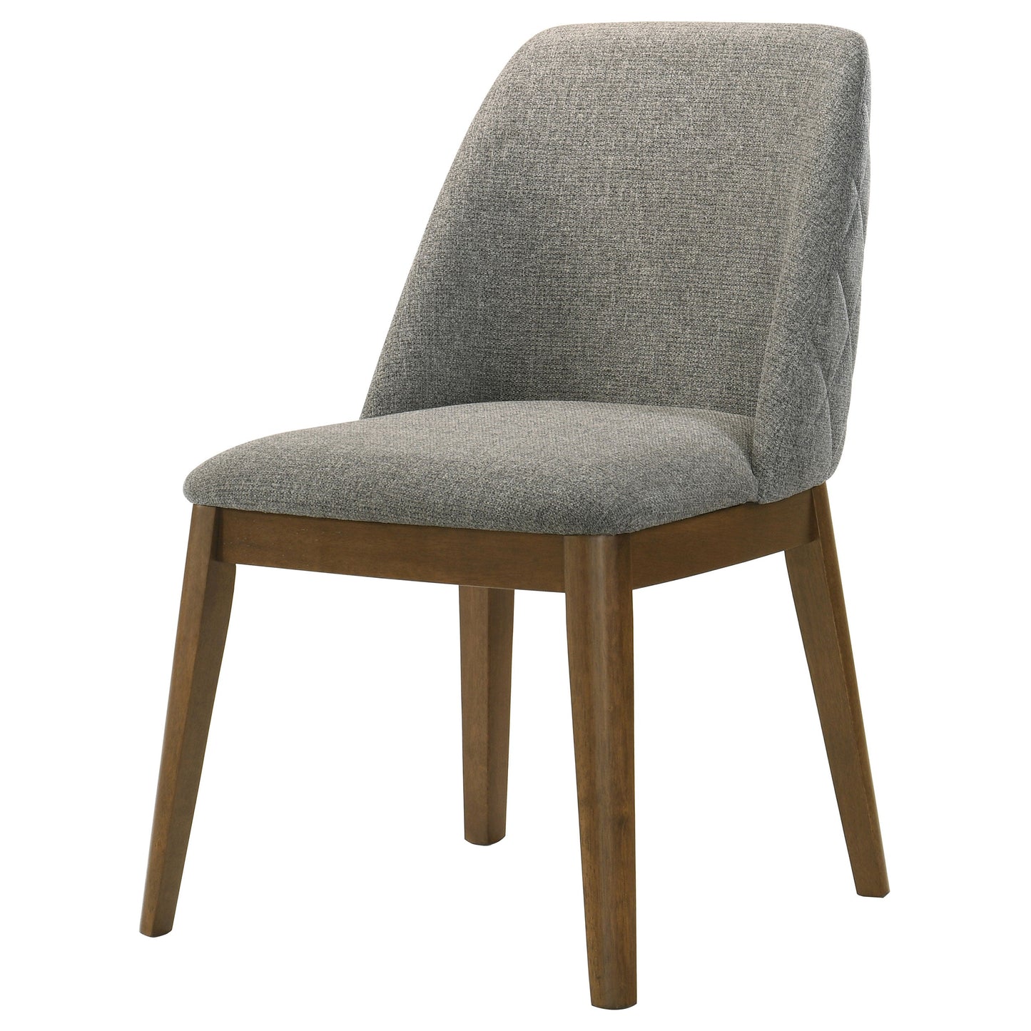 Chaise de salle à manger rembourrée Franklin grise (lot de 2)