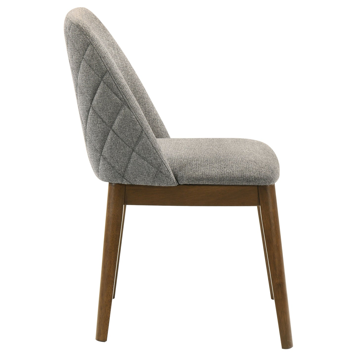 Chaise de salle à manger rembourrée Franklin grise (lot de 2)