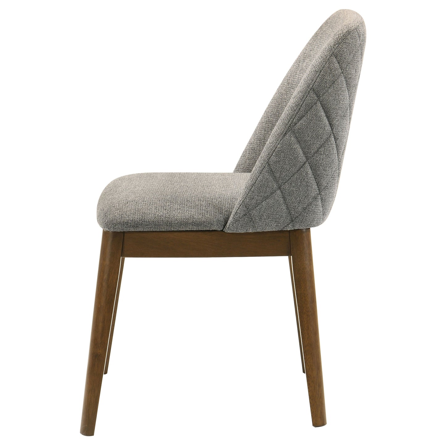 Chaise de salle à manger rembourrée Franklin grise (lot de 2)