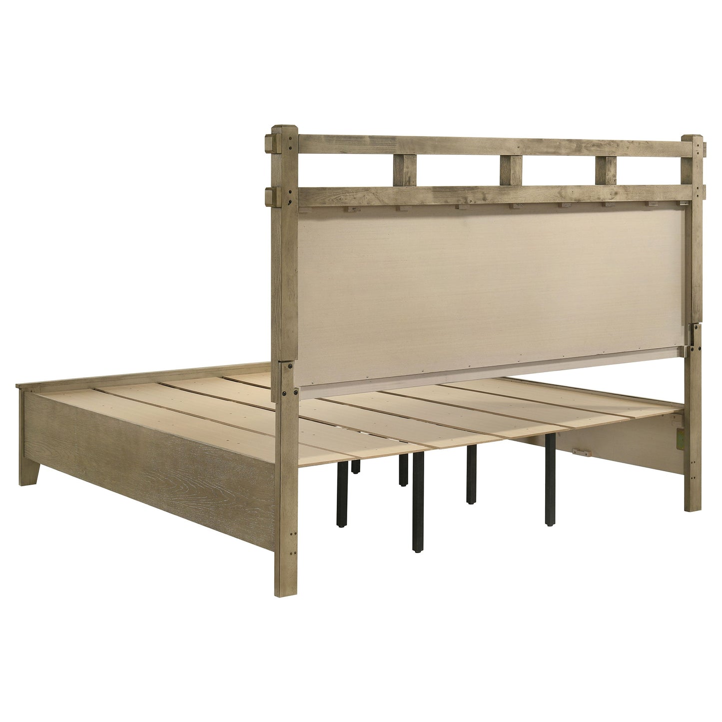 Ensemble de chambre à coucher Hazlewood 5 pièces avec lit king size oriental en chêne de vignoble