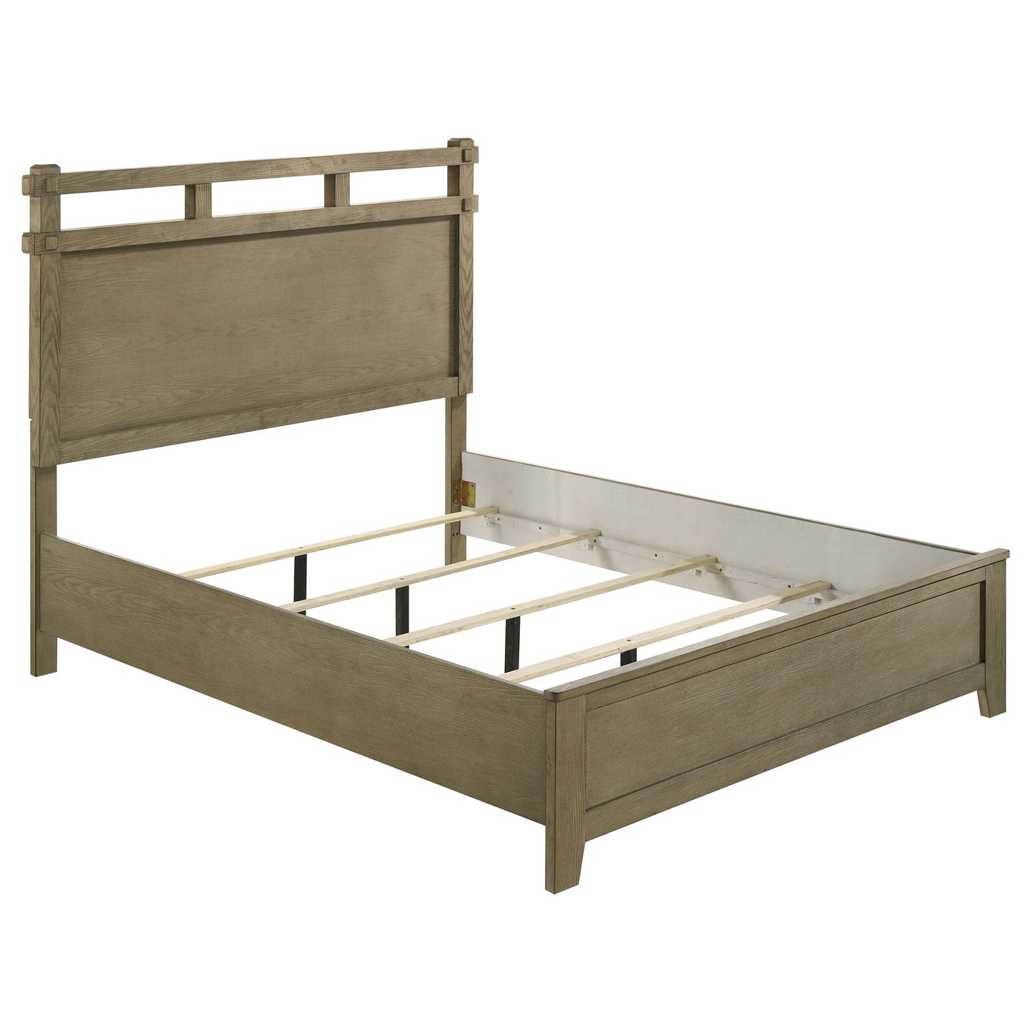 Ensemble de chambre à coucher 5 pièces Hazlewood avec lit Queen Size, chêne de vignoble