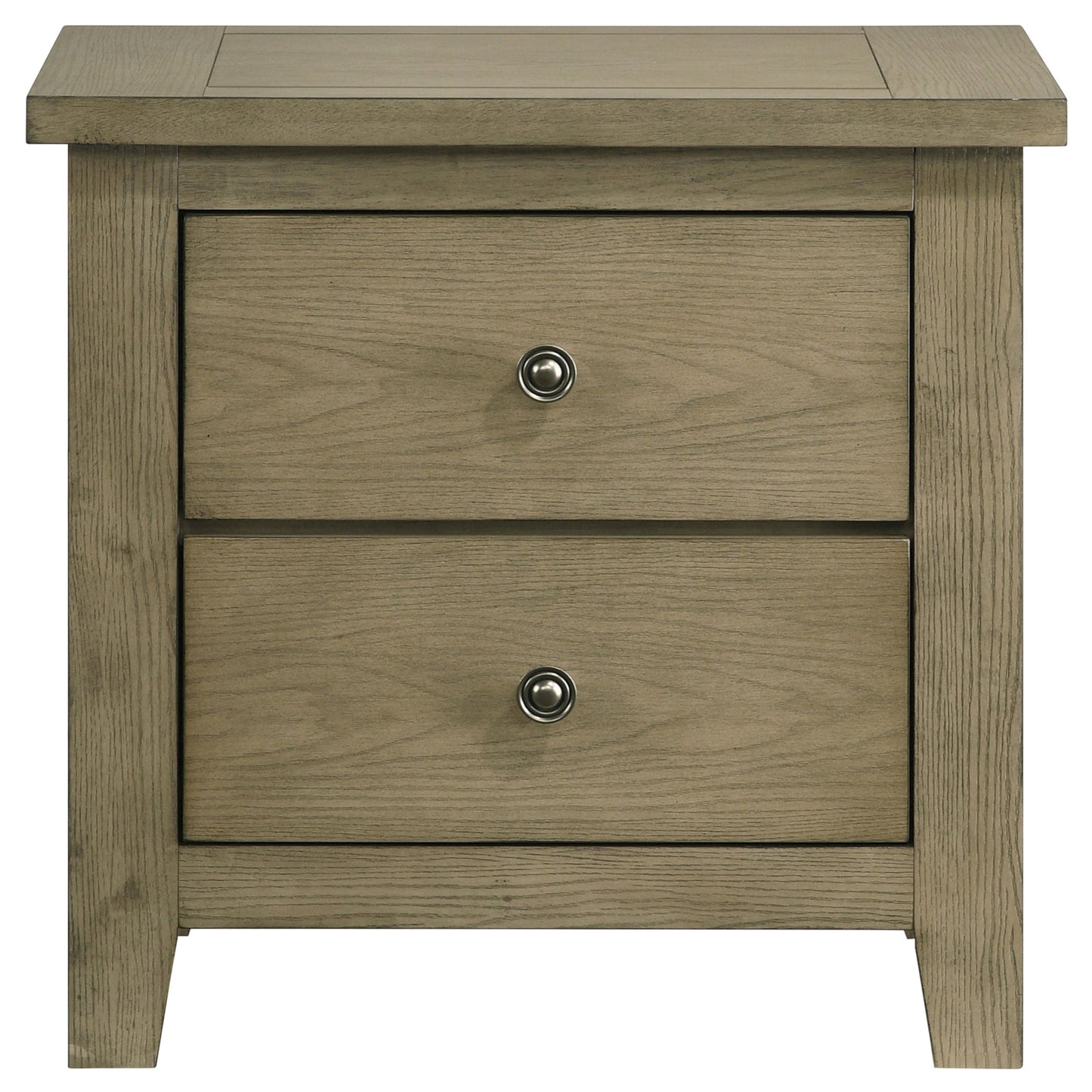 Table de chevet à 2 tiroirs Hazlewood en chêne de vigne