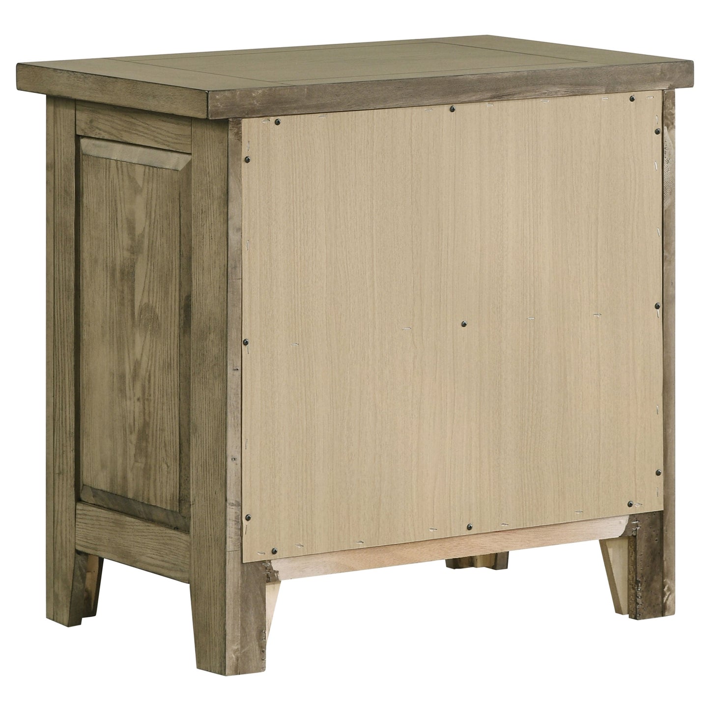 Table de chevet à 2 tiroirs Hazlewood en chêne de vigne