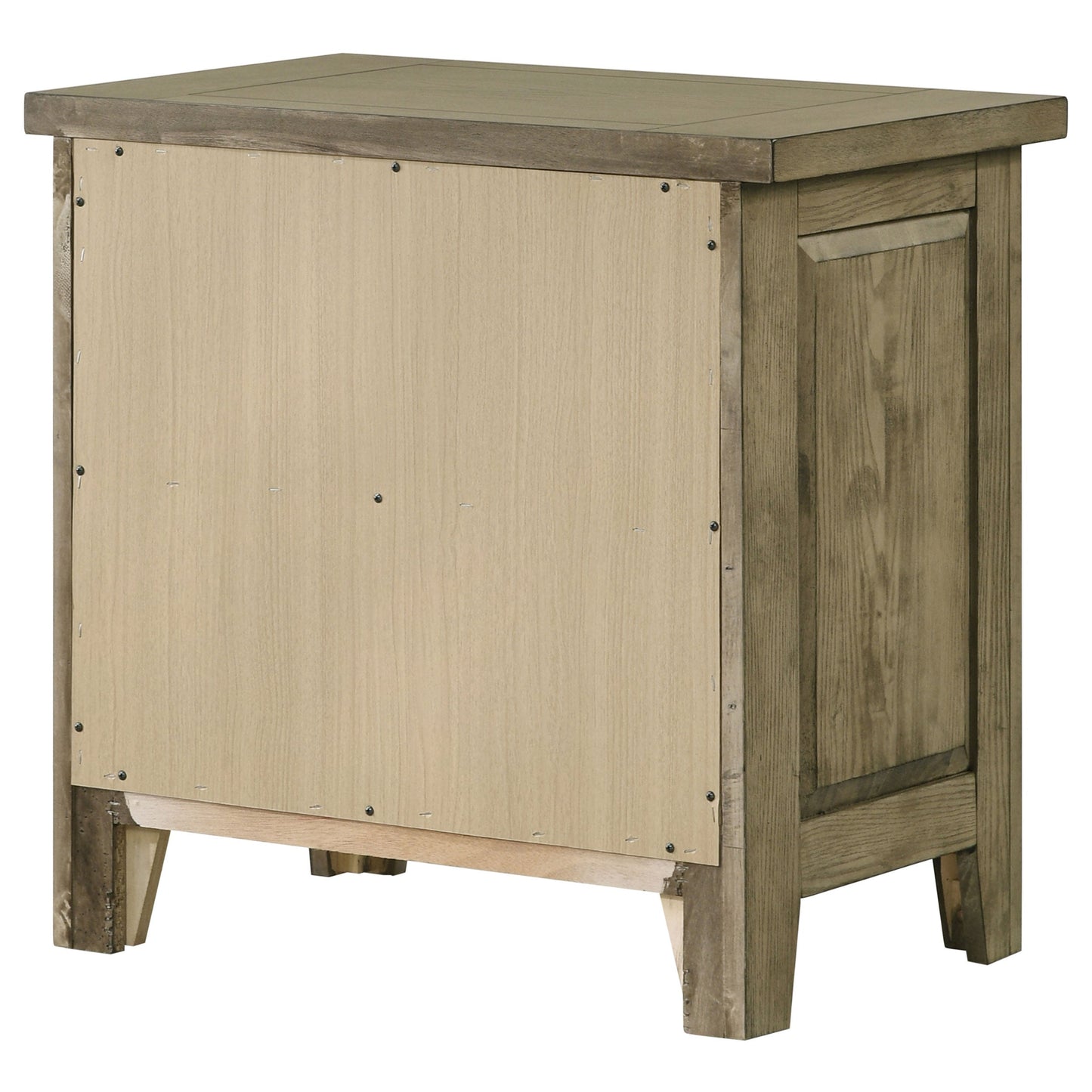 Table de chevet à 2 tiroirs Hazlewood en chêne de vigne