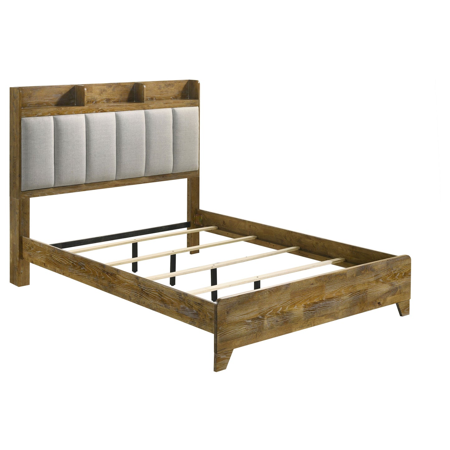 Ensemble de chambre à coucher Henderson 4 pièces avec lit king-size oriental en chêne moyen