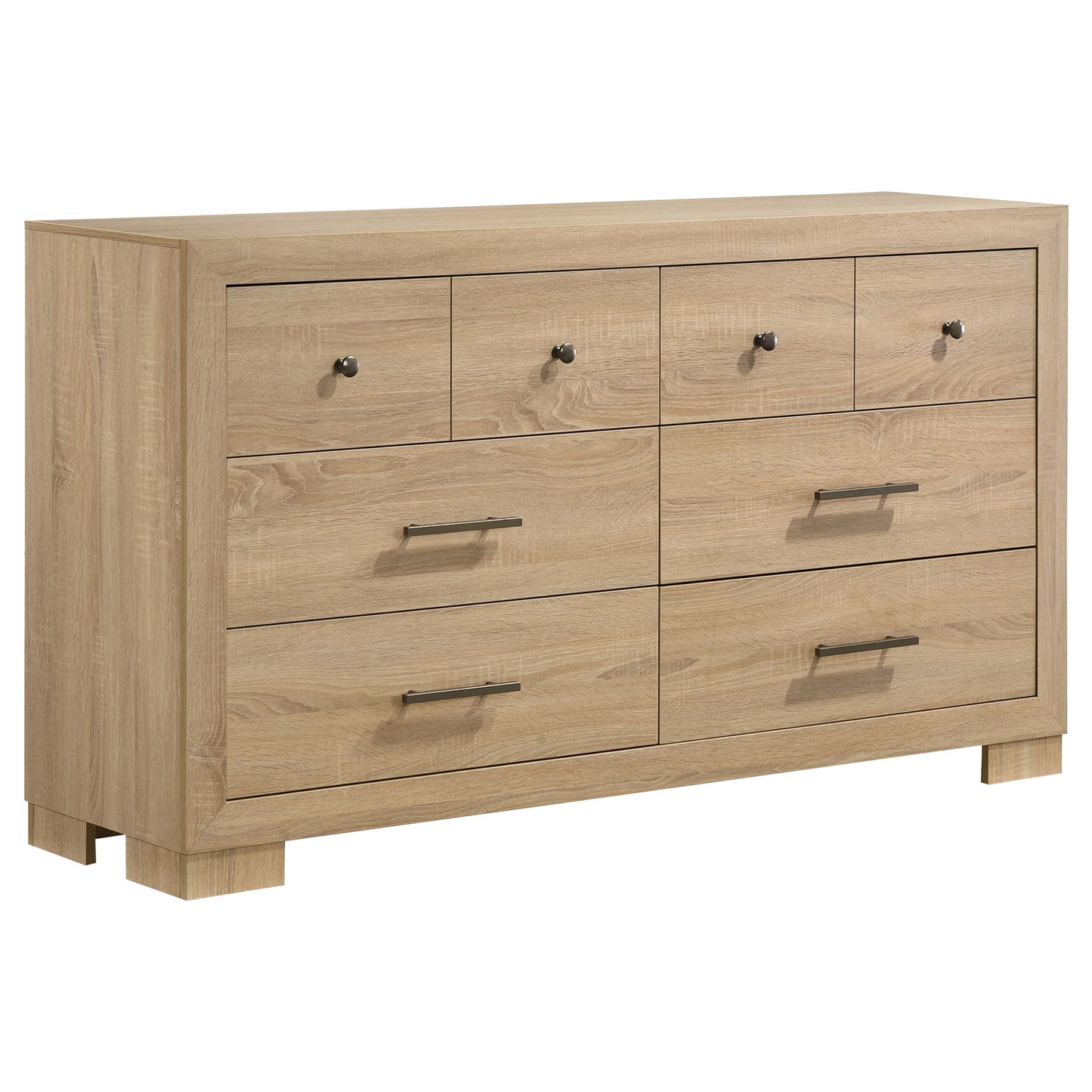 Commode de chambre à 6 tiroirs Arielle en chêne clair