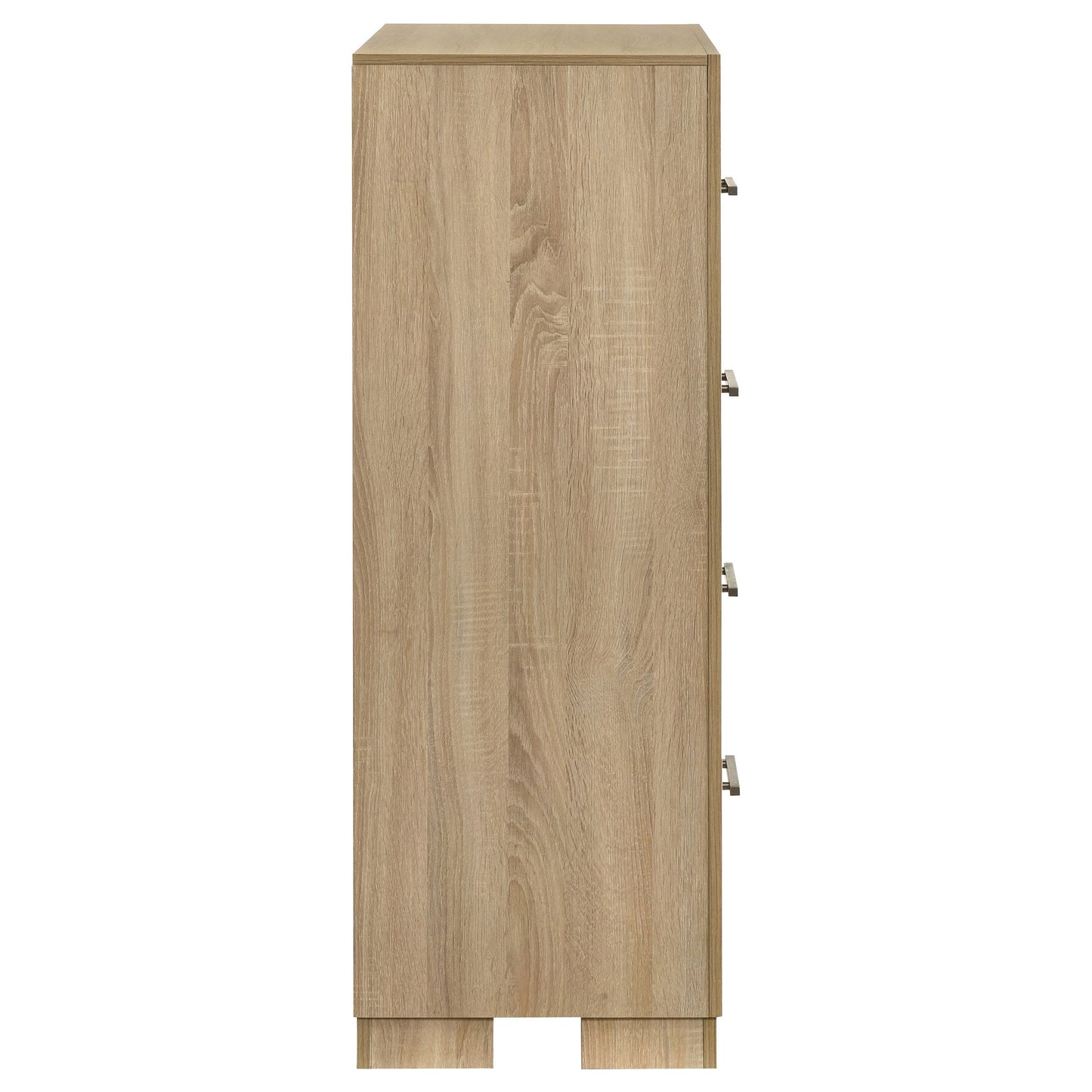 Commode de chambre à 4 tiroirs Arielle en chêne clair