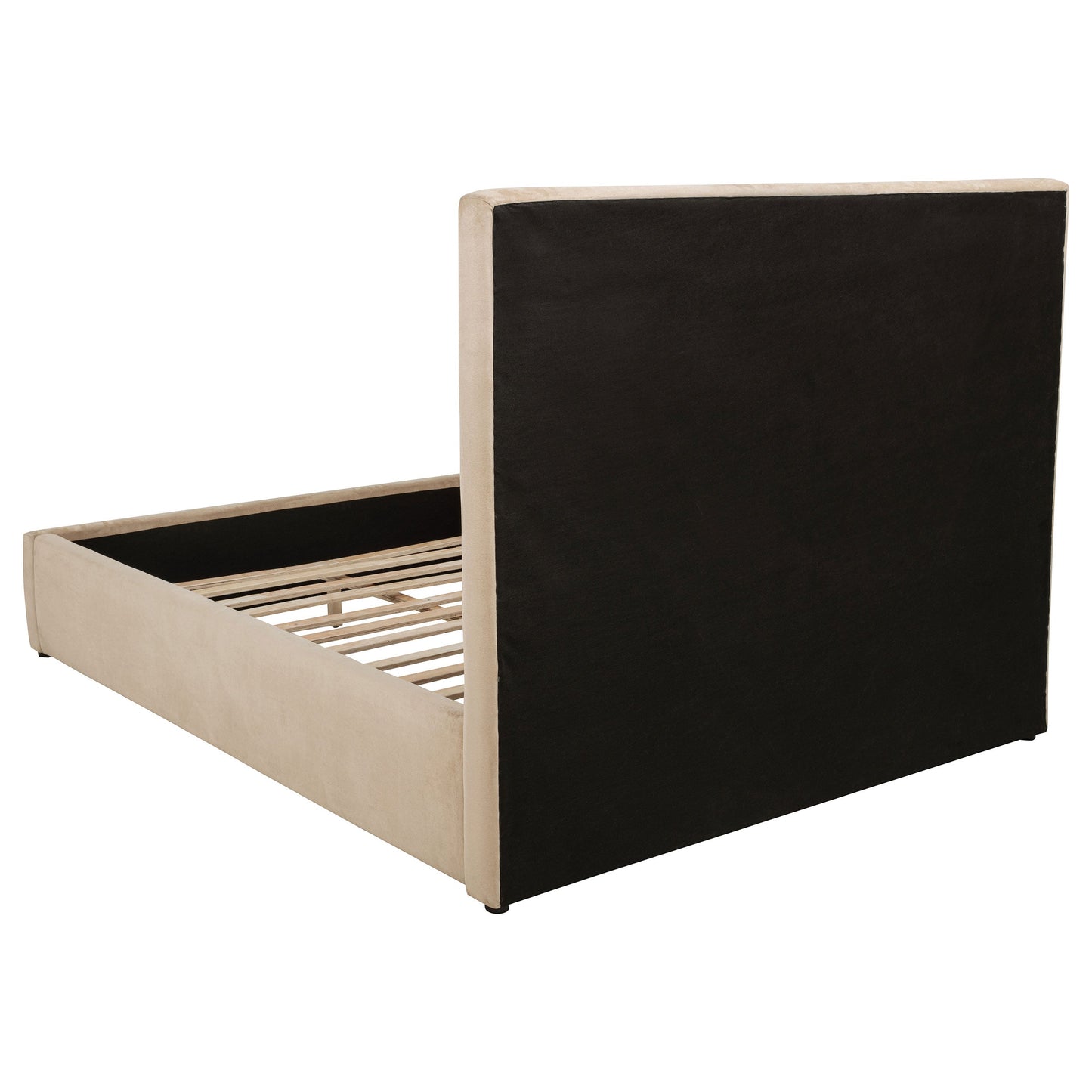 Lit plateforme rembourré Lawson de 55 pouces, style king-size oriental