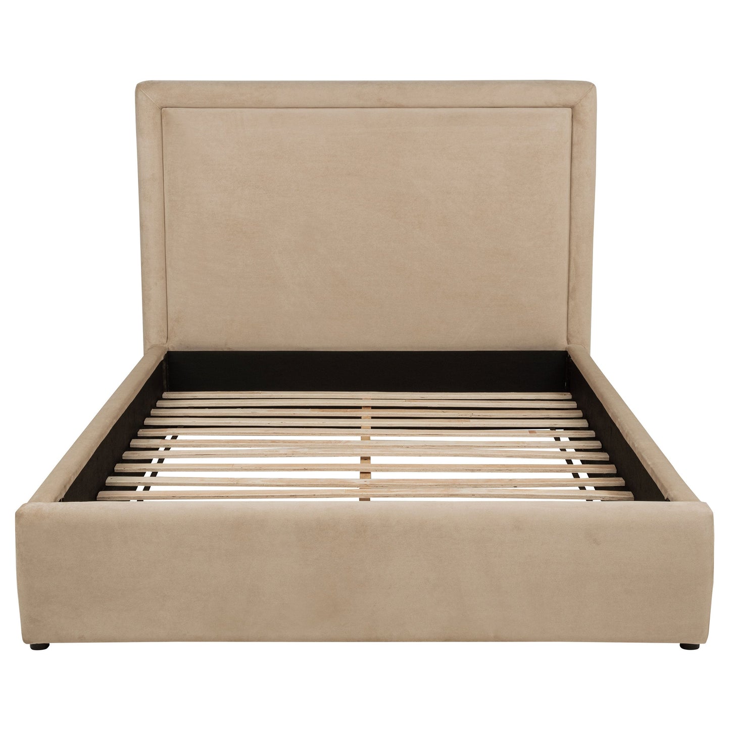 Lit plateforme rembourré Lawson de 55 pouces, style king-size oriental