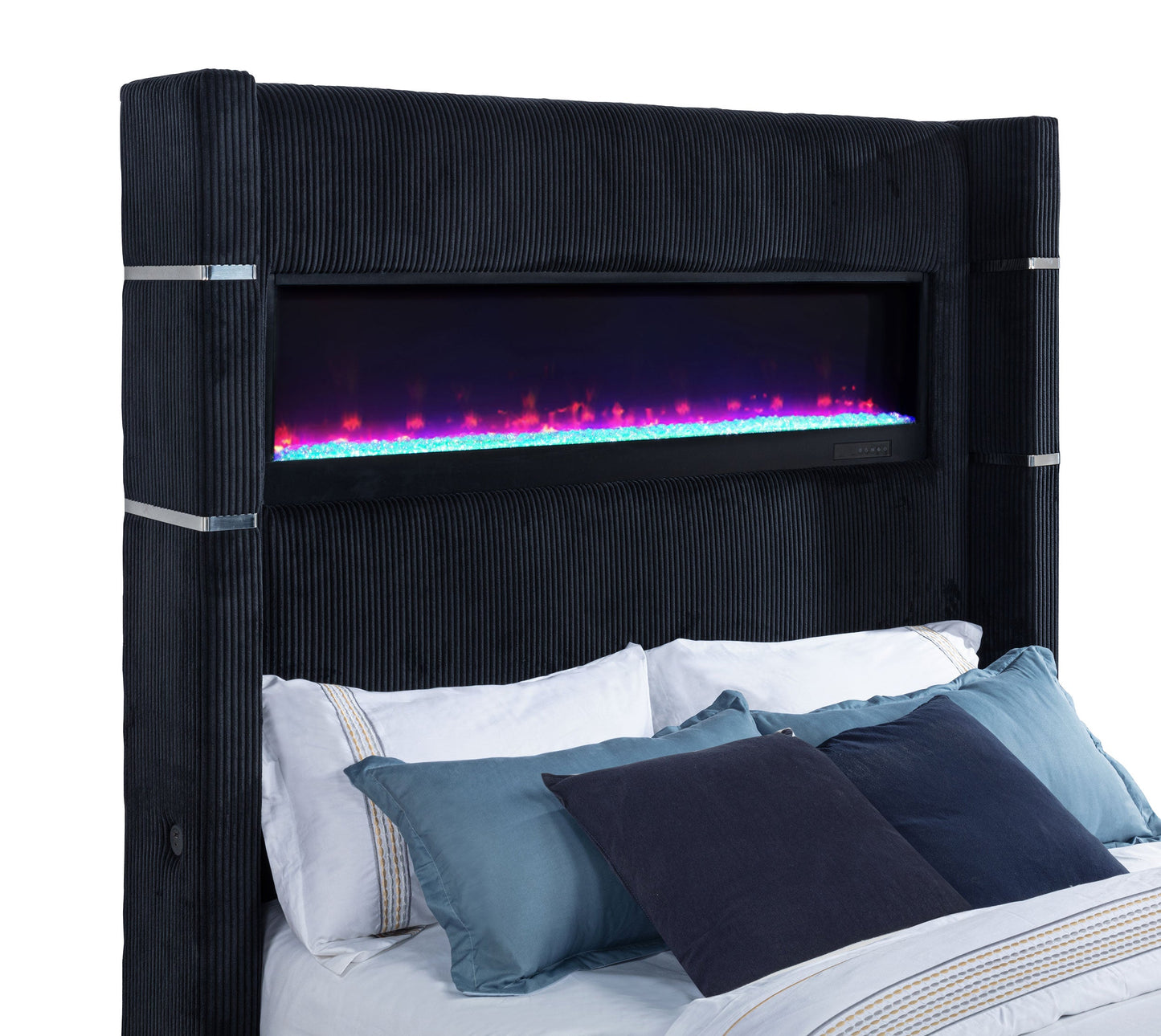 Lit TV à oreilles Tisdall Queen Flame Visualizer noir