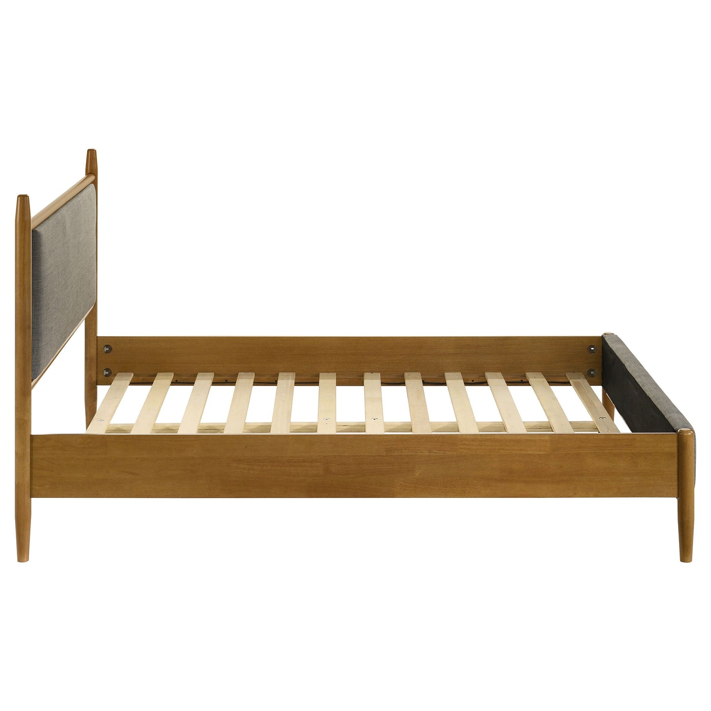 Lit plateforme Mason de 46 pouces, gris et marron clair