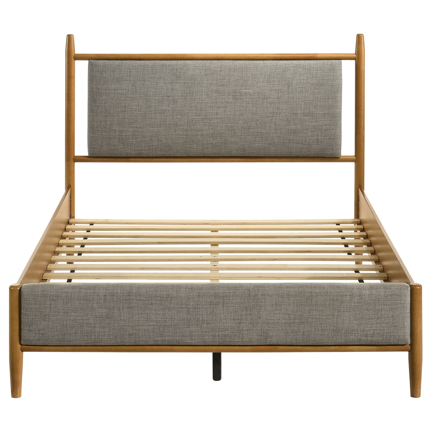 Lit plateforme Mason de 46 pouces, gris et marron clair