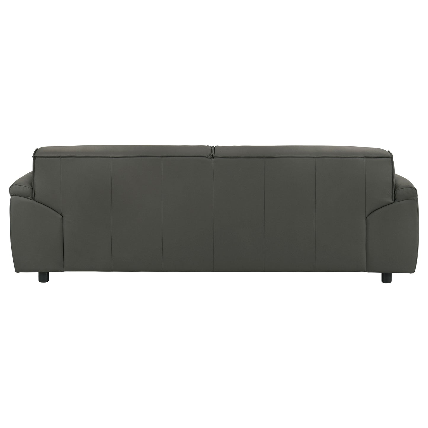 Canapé rembourré en cuir pleine fleur Buxton Graphite