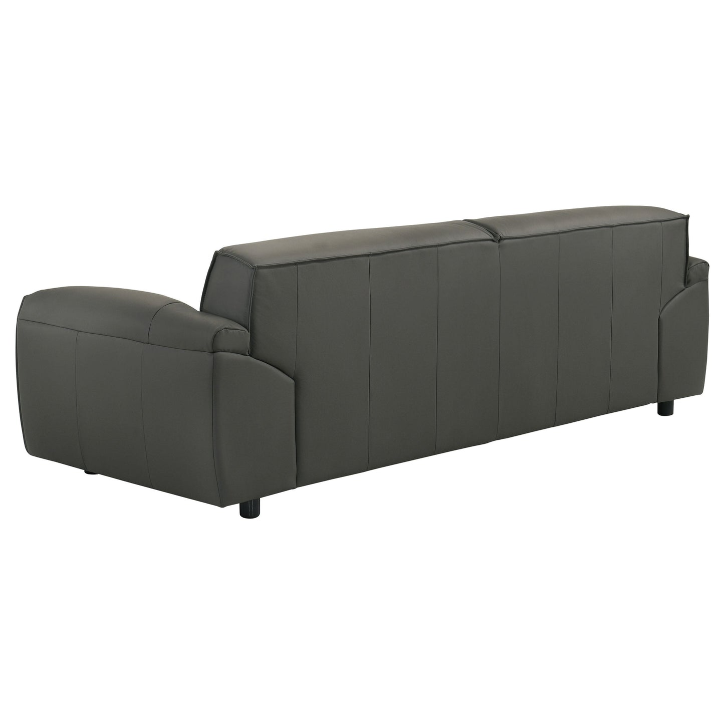 Canapé rembourré en cuir pleine fleur Buxton Graphite