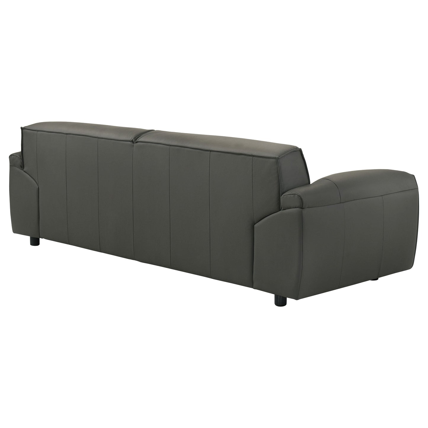 Canapé rembourré en cuir pleine fleur Buxton Graphite