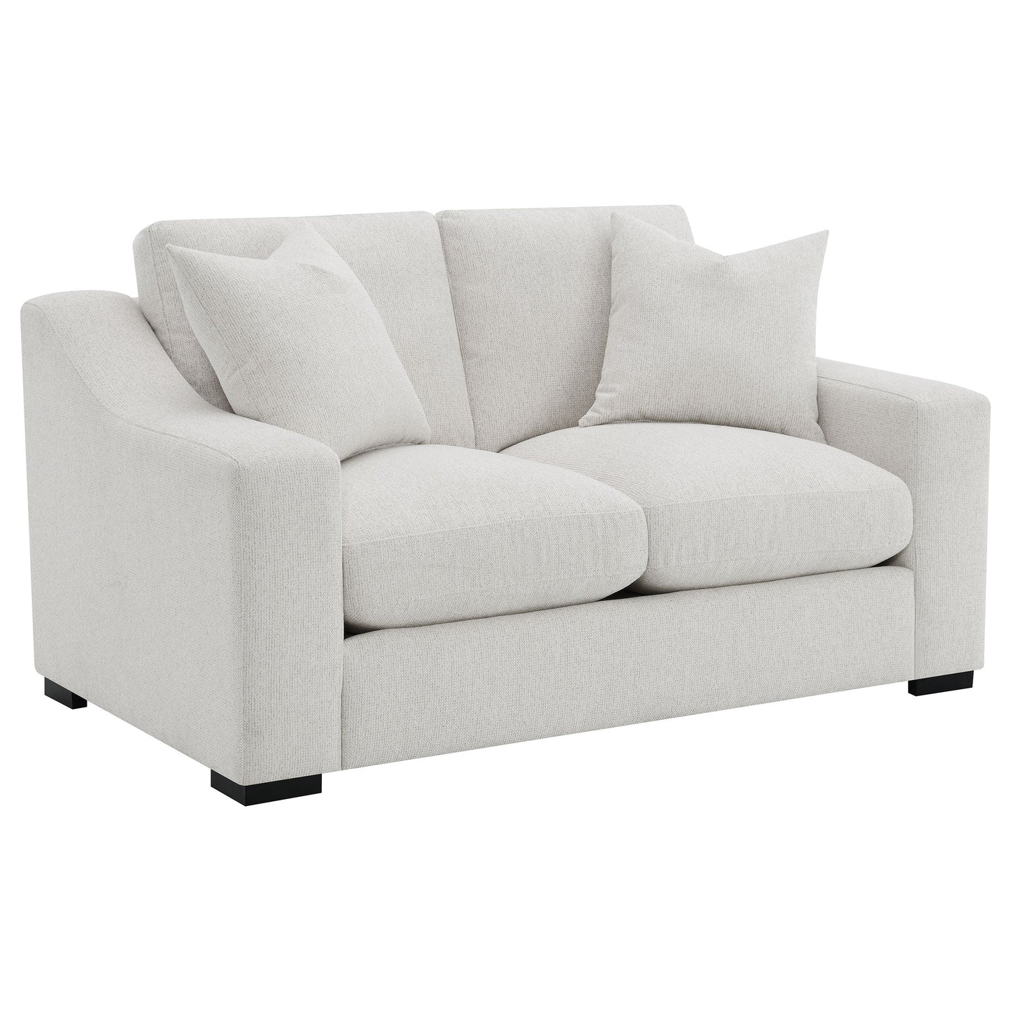 Ensemble de canapés Ashlyn 2 pièces avec accoudoirs droits, couleur sable