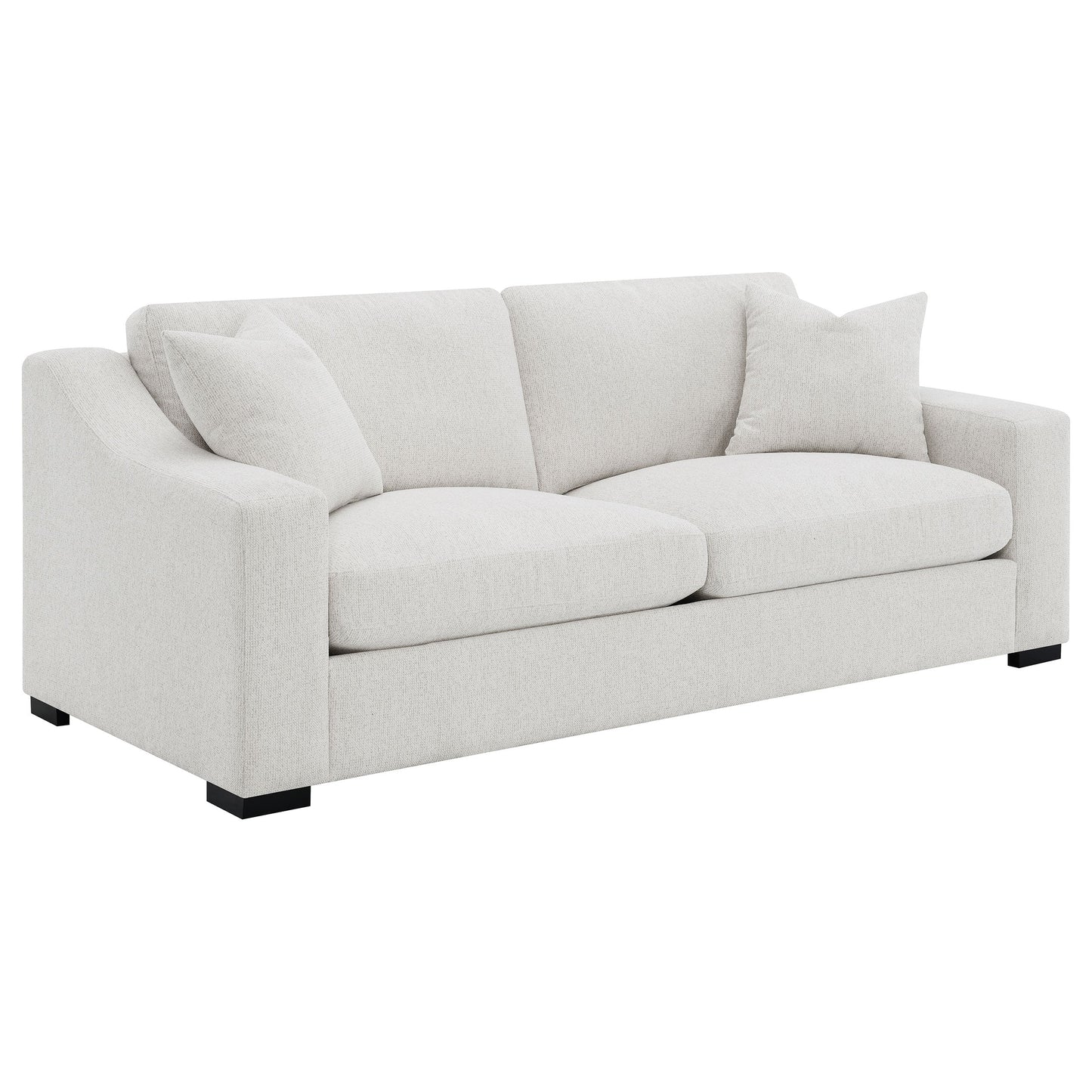 Ensemble de canapés Ashlyn 2 pièces avec accoudoirs droits, couleur sable
