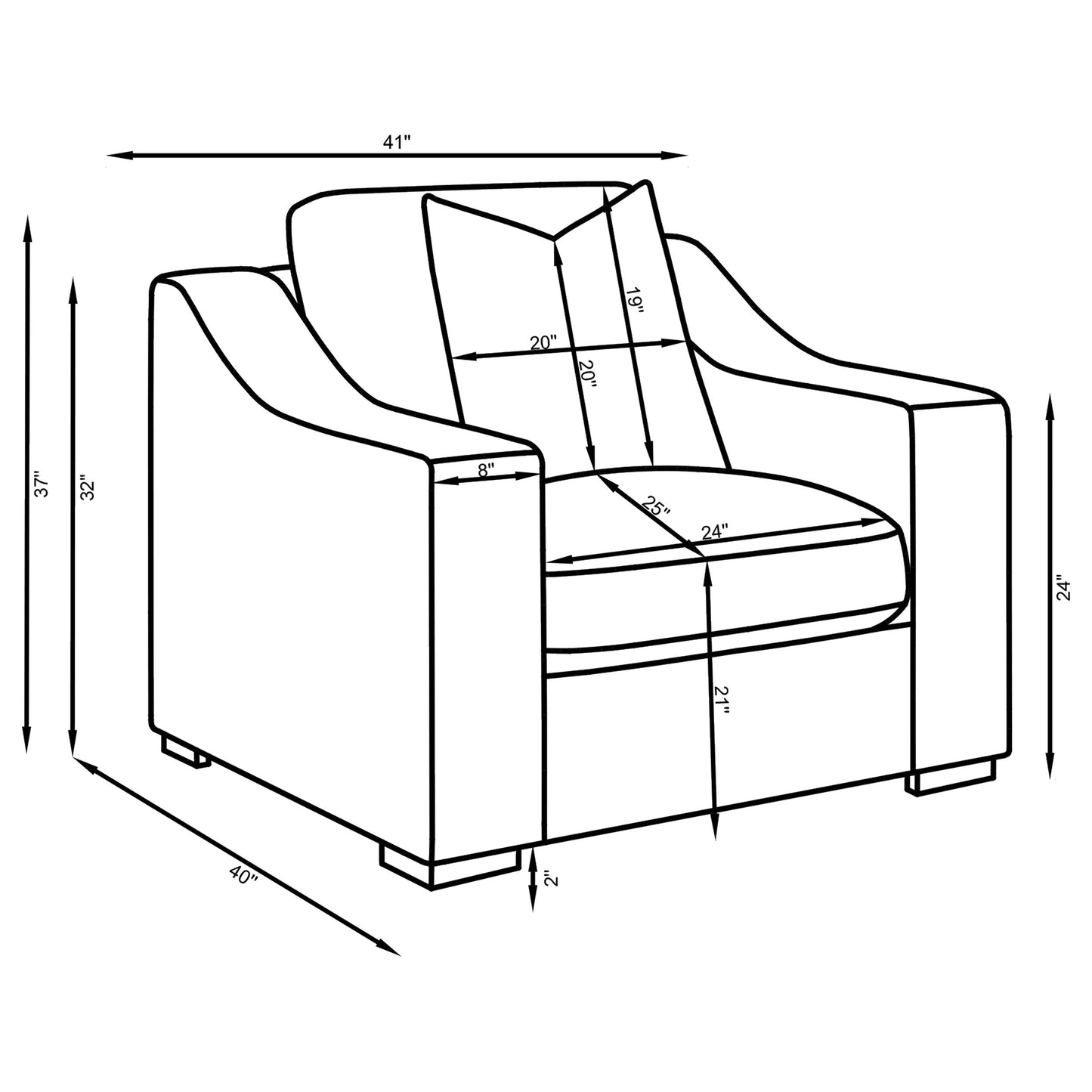 Fauteuil d'appoint rembourré en tissu Ashlyn, couleur sable