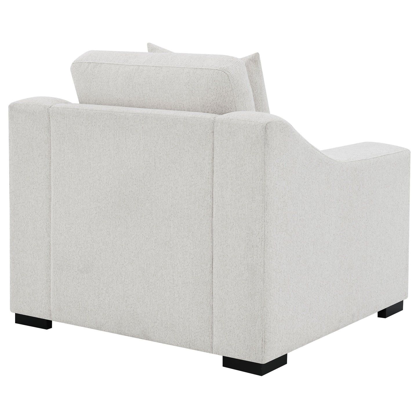 Fauteuil d'appoint rembourré en tissu Ashlyn, couleur sable