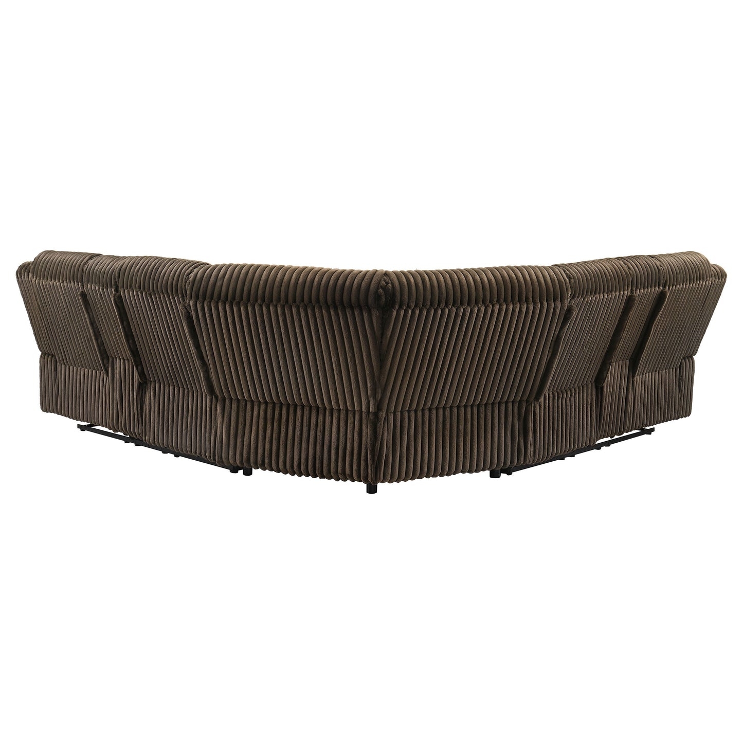 Canapé sectionnel inclinable rembourré Atkinson Chocolat