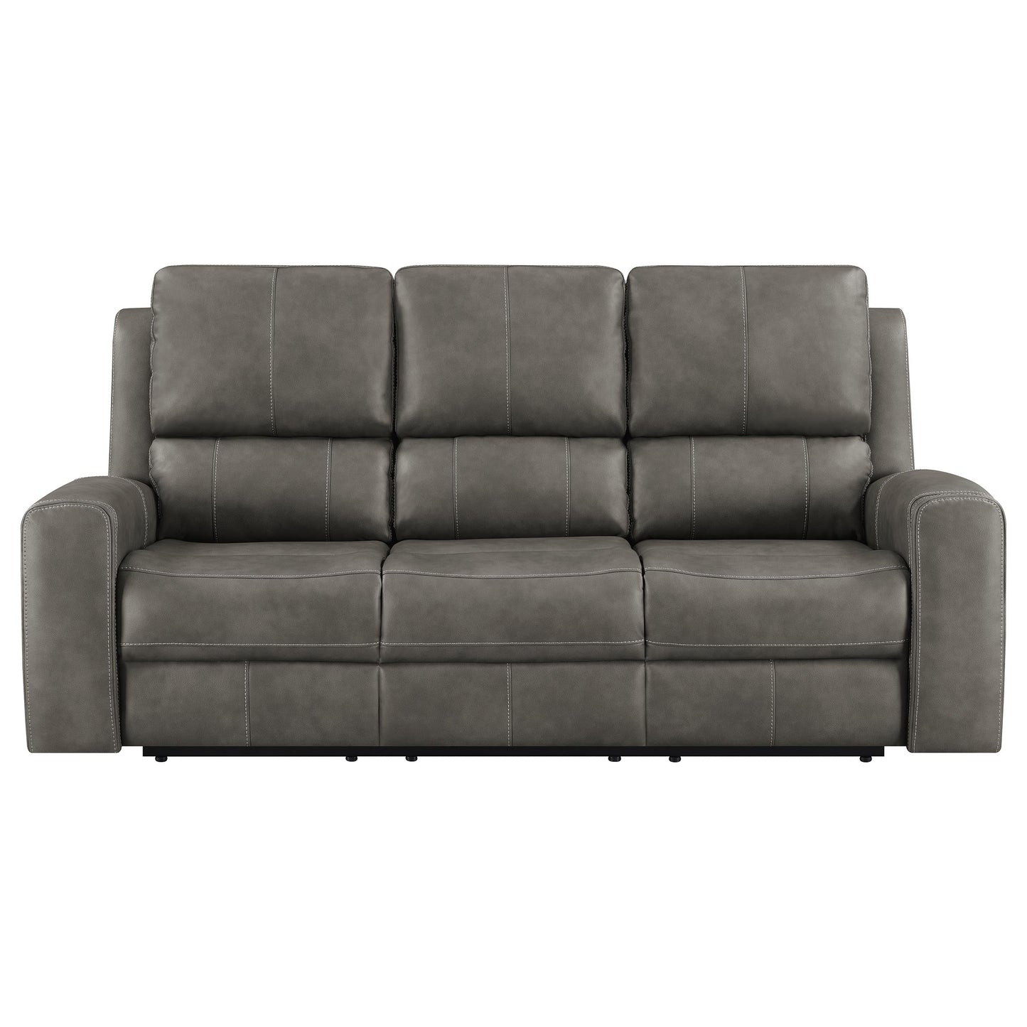 Canapé inclinable électrique triple Brickston, anthracite