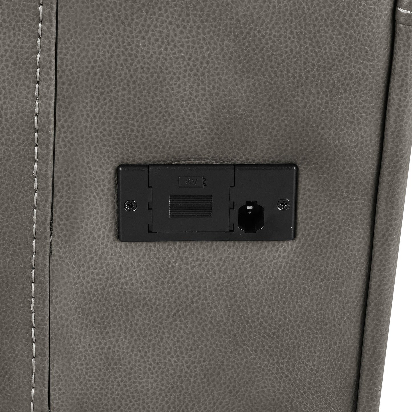 Canapé inclinable électrique triple Brickston, anthracite