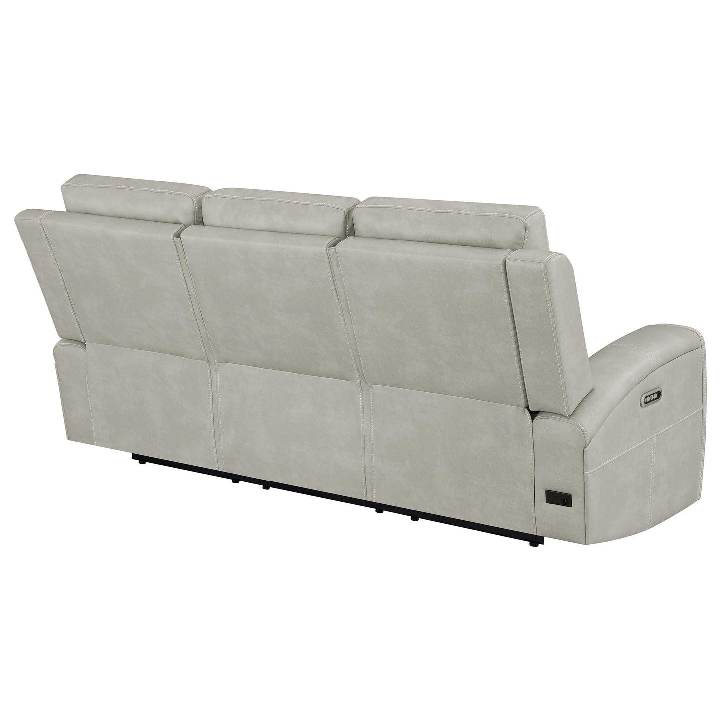 Canapé inclinable triple électrique Brickston gris