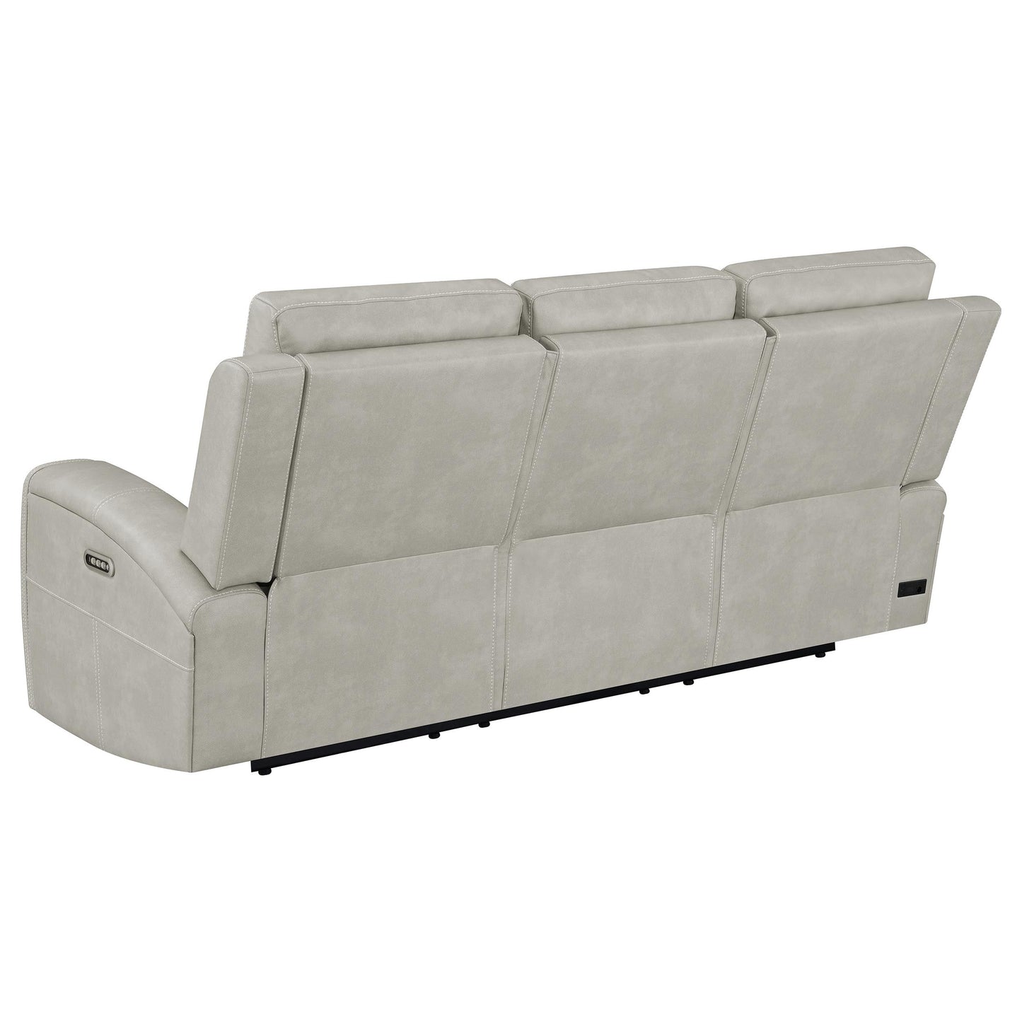Canapé inclinable triple électrique Brickston gris