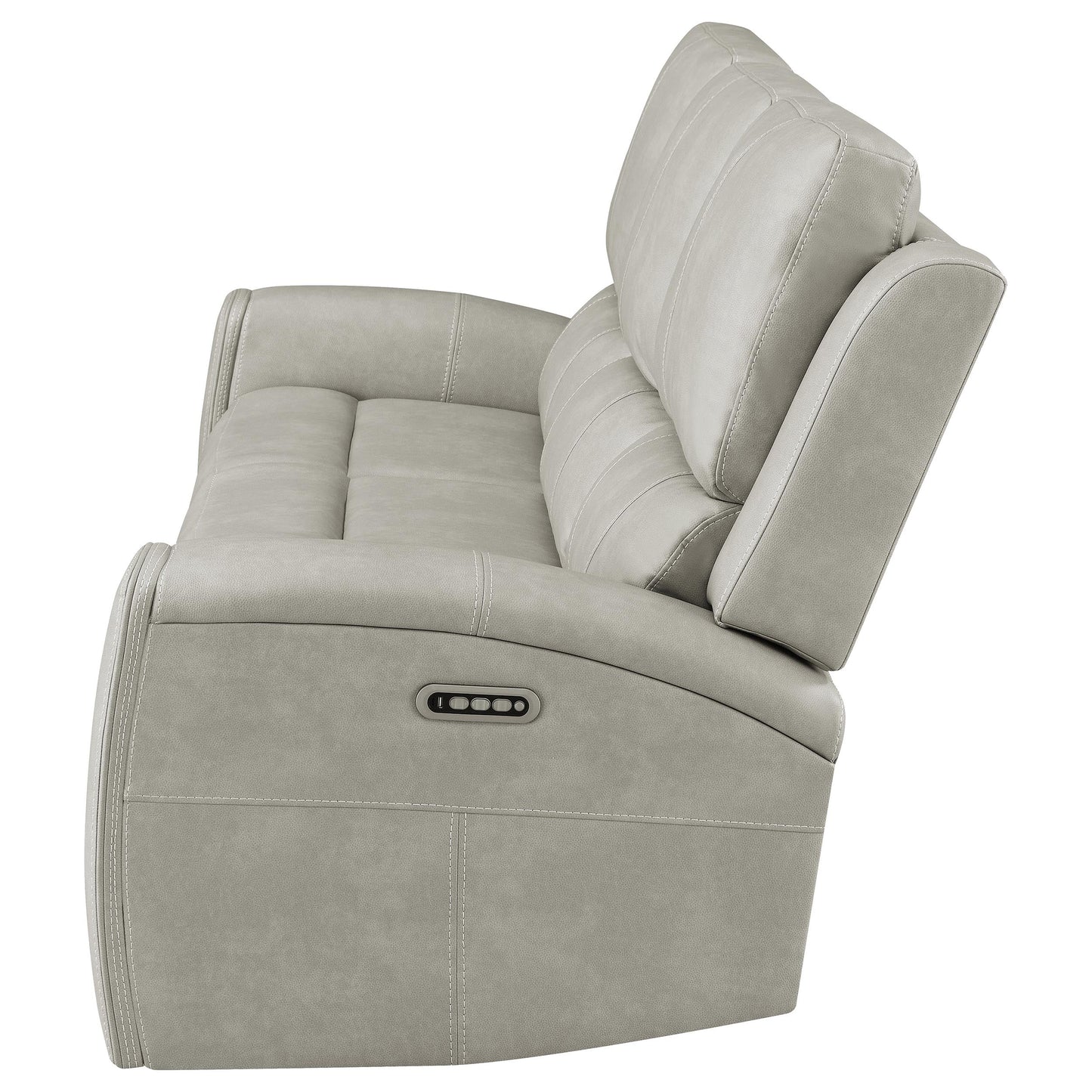 Canapé inclinable triple électrique Brickston gris